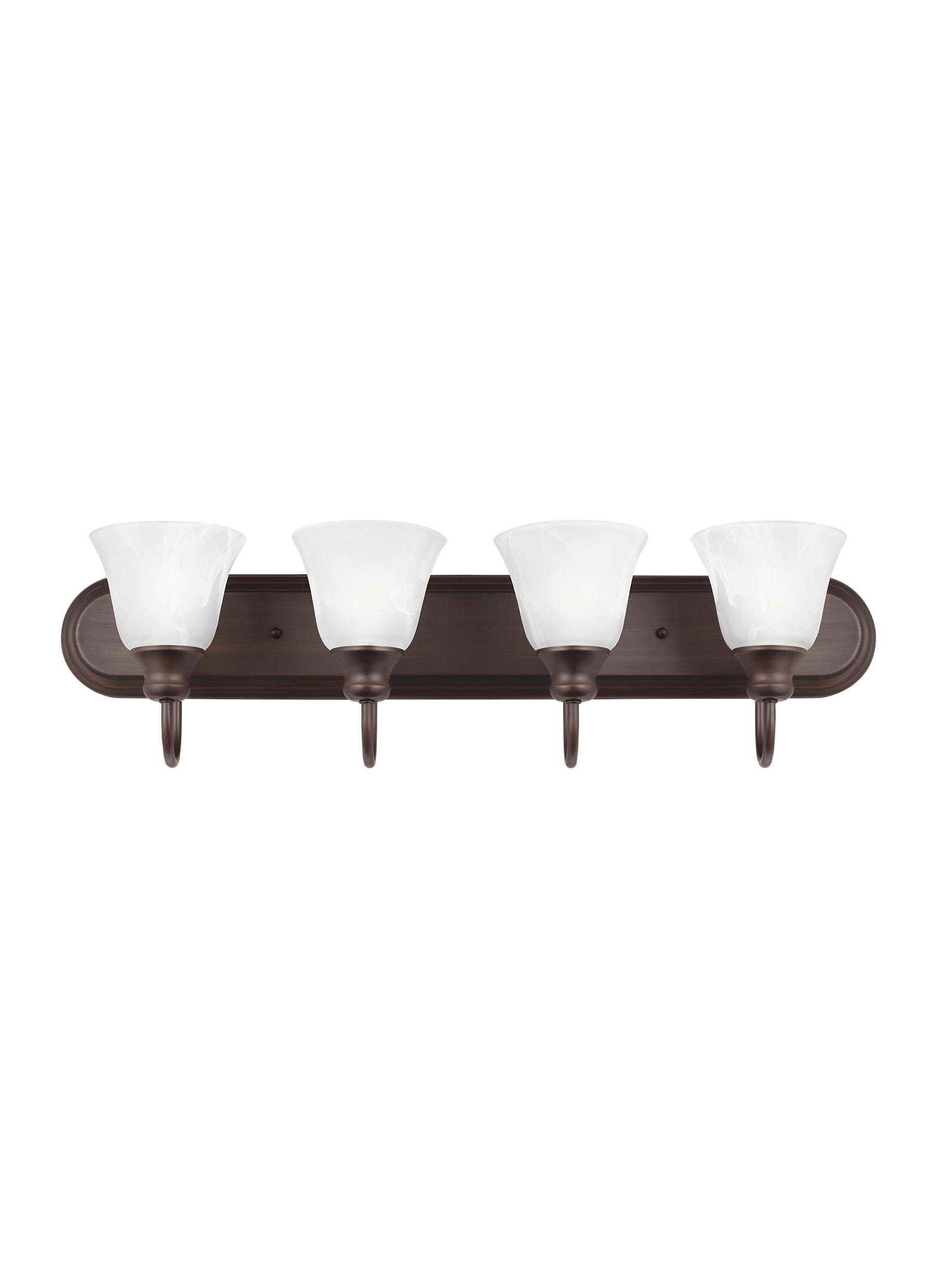 Generation Lighting 44942-710 Windgate 30.25-in 4 -Light Bronze Transitional Vanity light