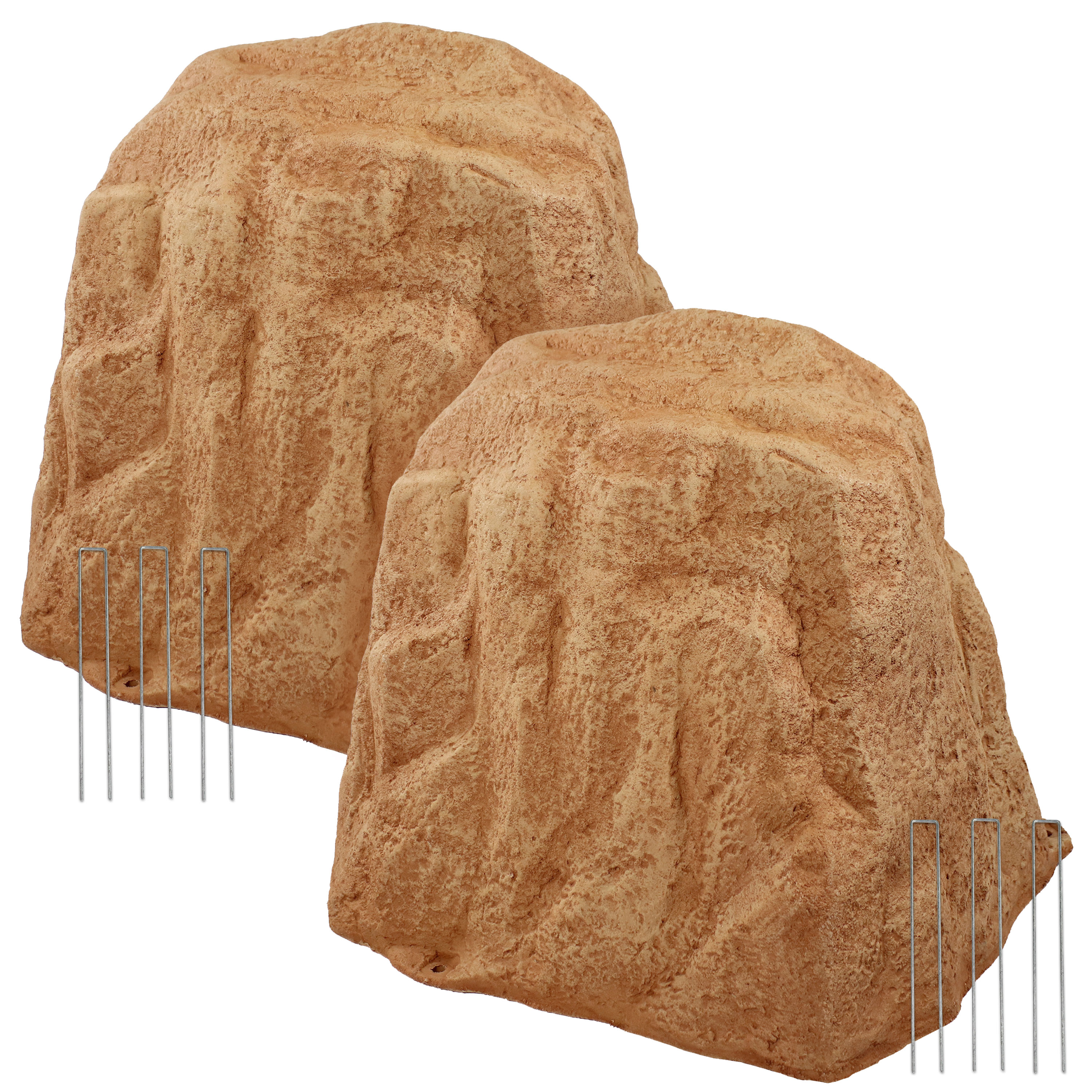 Sunnydaze Decor DG-878-COMBO-2PK Cubic feet 5.2-lb Off-white Decorative rock ( 0.5 - 3.0-in Rock Size )