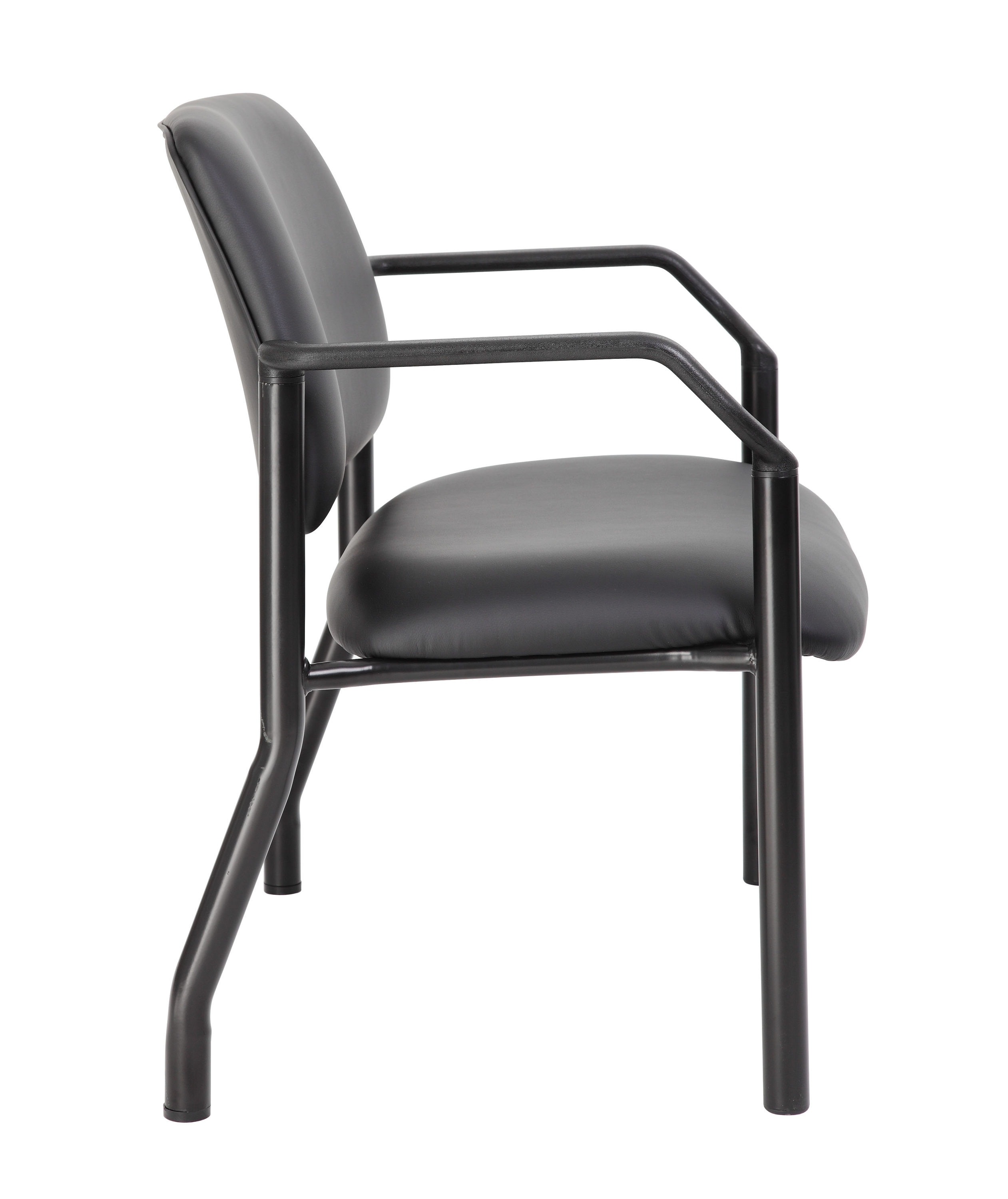 Boss Office Products Black Contemporary Ergonomic Vinyl Task Chair in ...