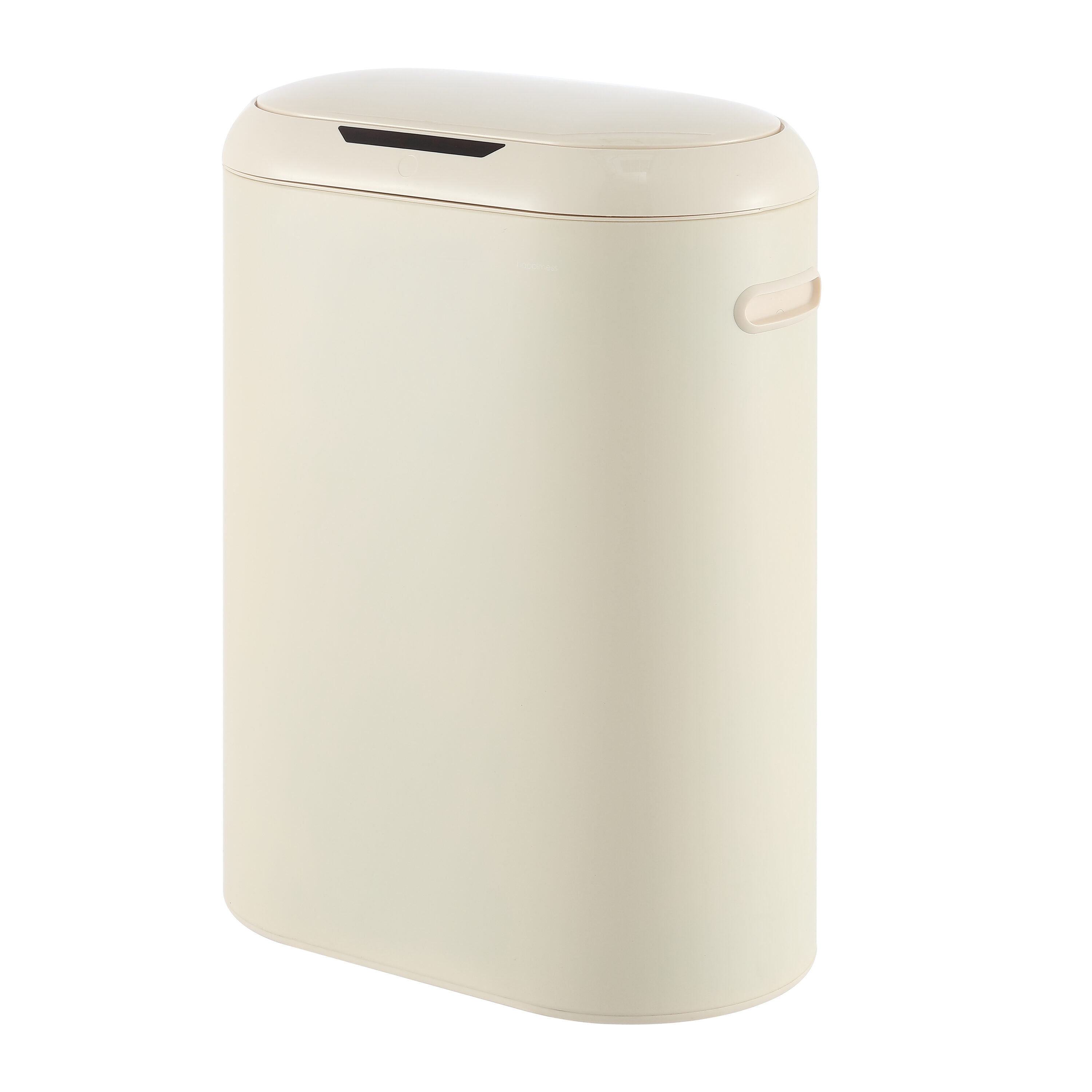 happimess HPM1016D 13.2 Gallon Limestone Beige Metal Indoor Kitchen Motion Sensing Trash Can