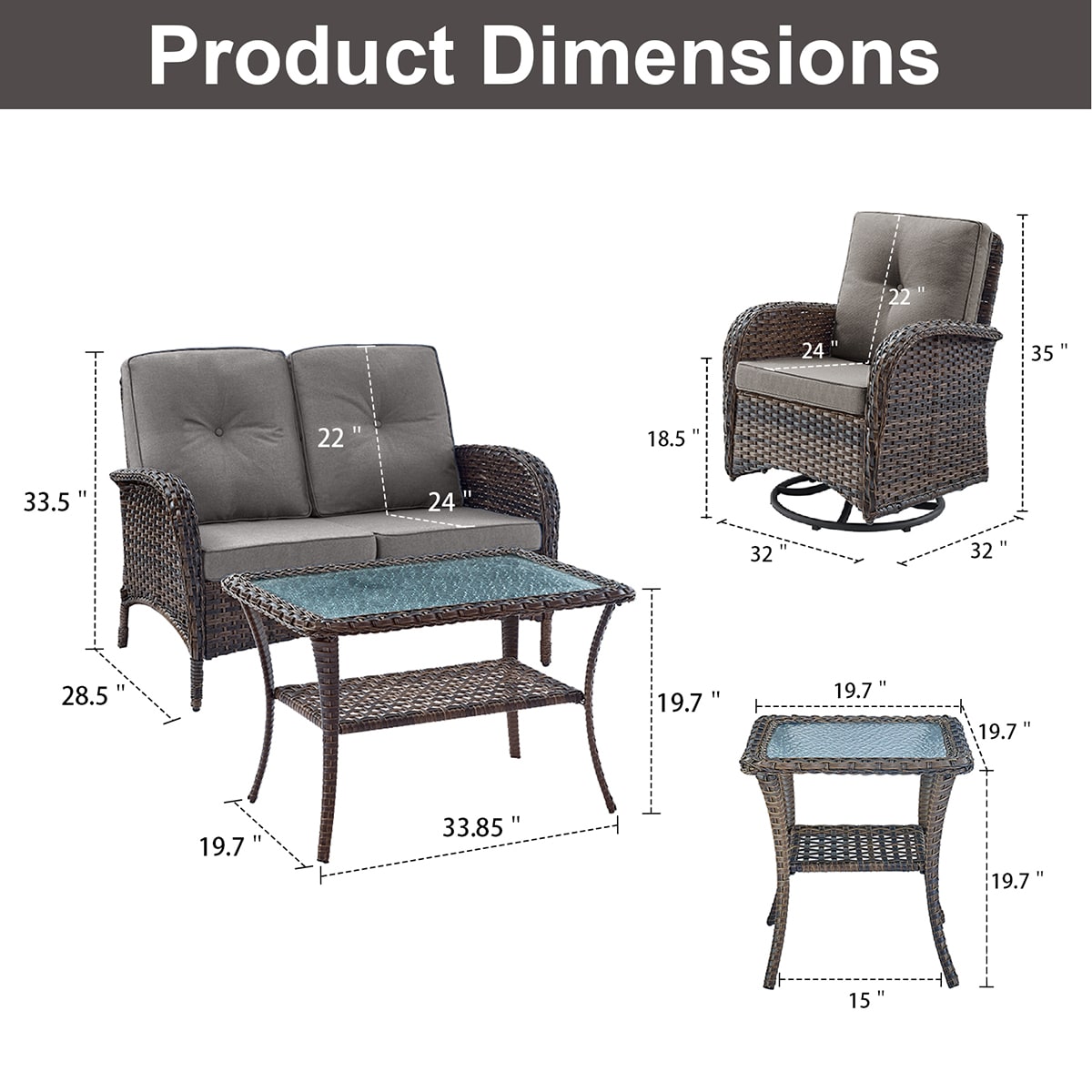 Rilyson FS088085-3 Patio-Conversation-Sets - View #5