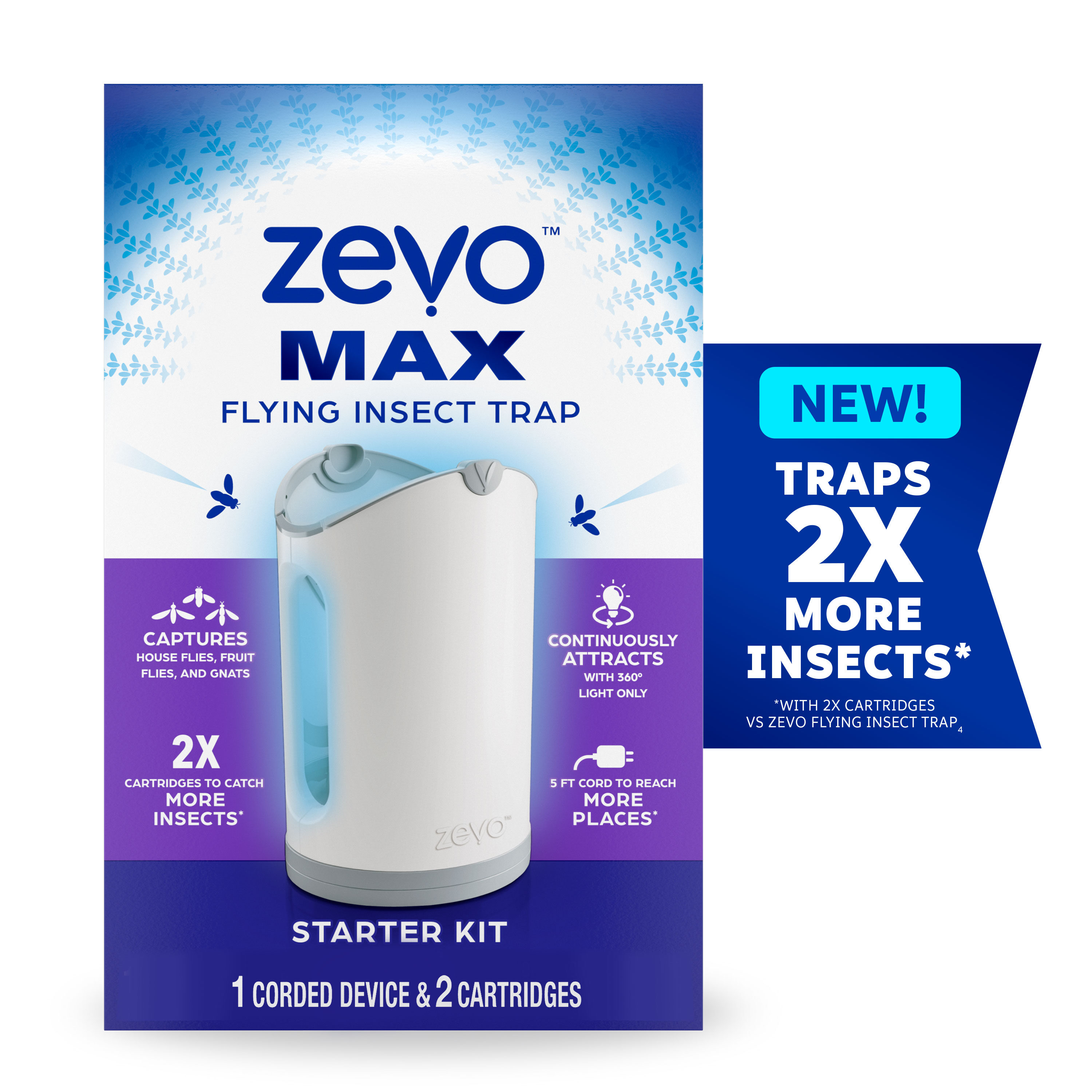 ZEVO Flying Insect Trap Refill Kit (2 Pack)