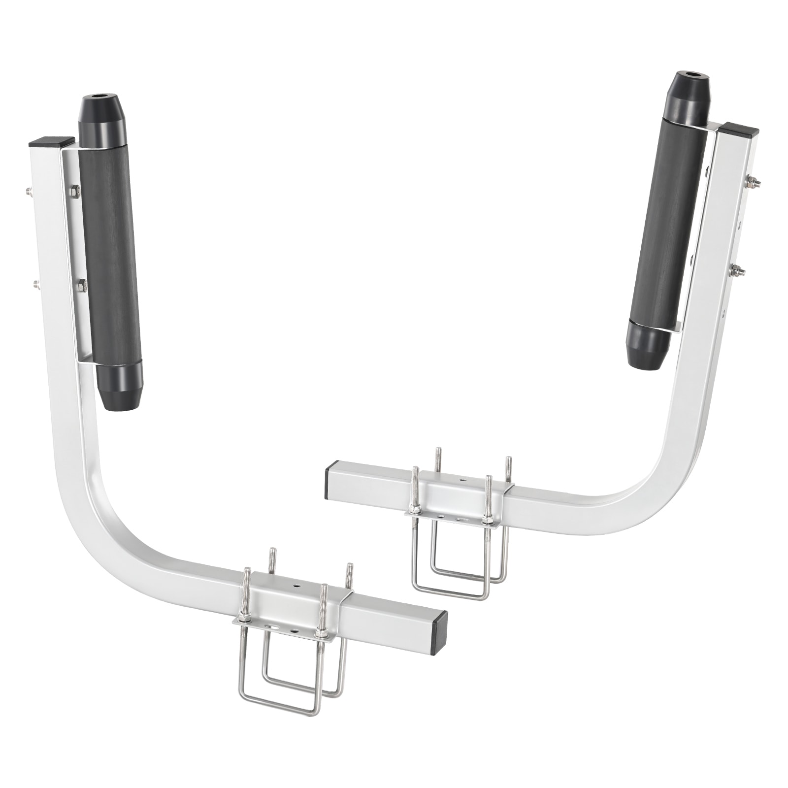 Mecale 20.5-in Steel Boat Trailer Guide-Ons with Rubber Rollers Adjustable Width Rustproof Pair White