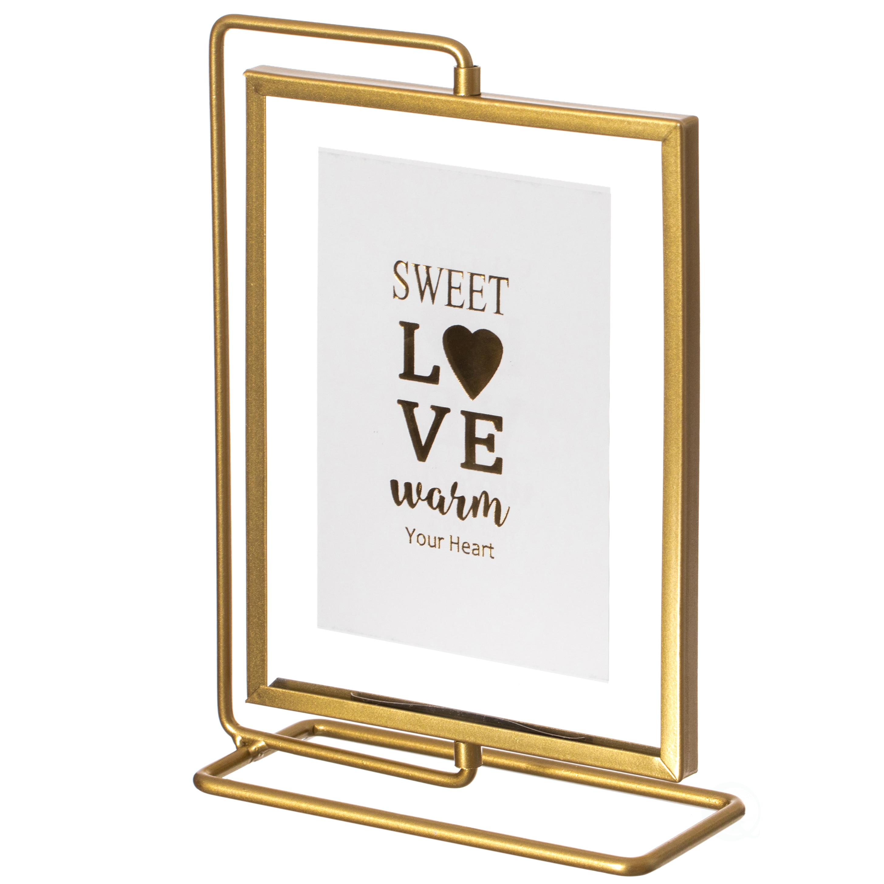 FABULAXE QI004496.GD.S Gold Metal ( 4-in x 6-in ) Picture frame