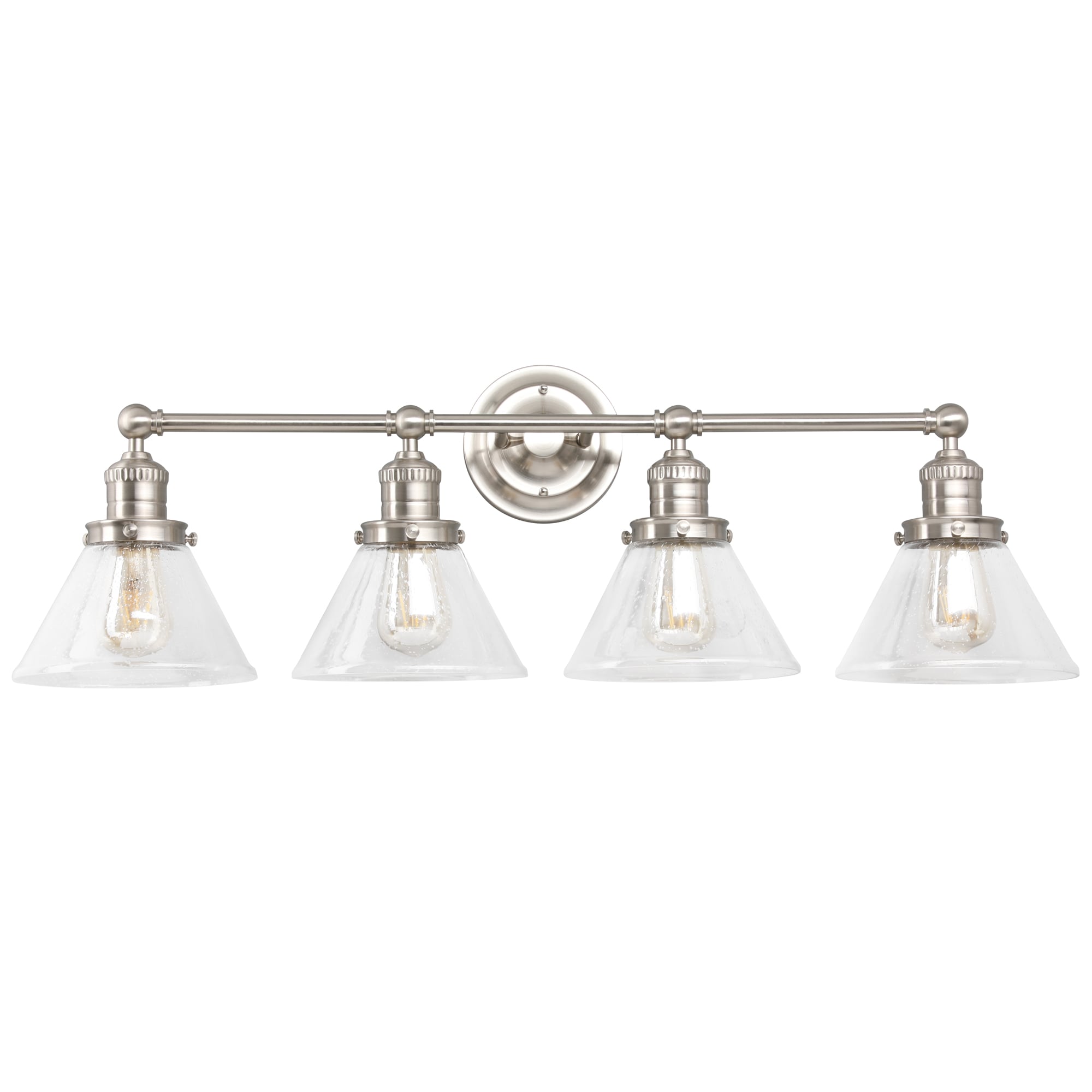 Design House 589044-SN Augustin 8.25-in 4 -Light Satin Nickel Transitional Vanity light