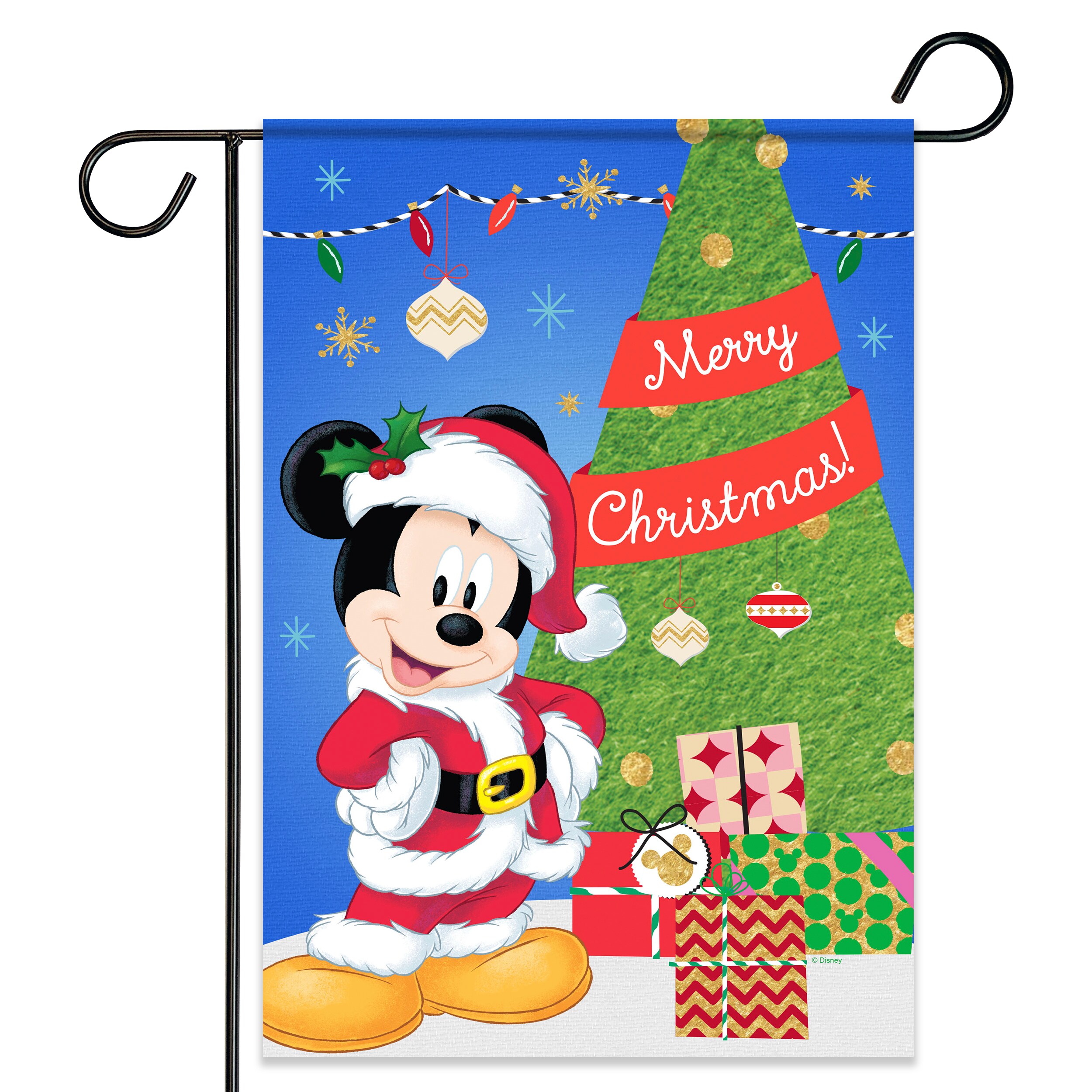 Disney 1.5-ft W x 3.28-ft H Christmas Garden Flag Kit at Lowes.com