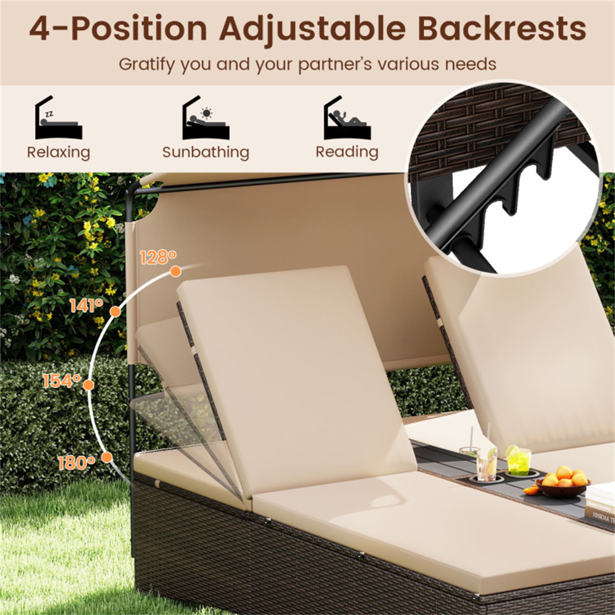 BABOOM BOM-1204AAD-OR Patio-Sofas-Daybeds - View #6