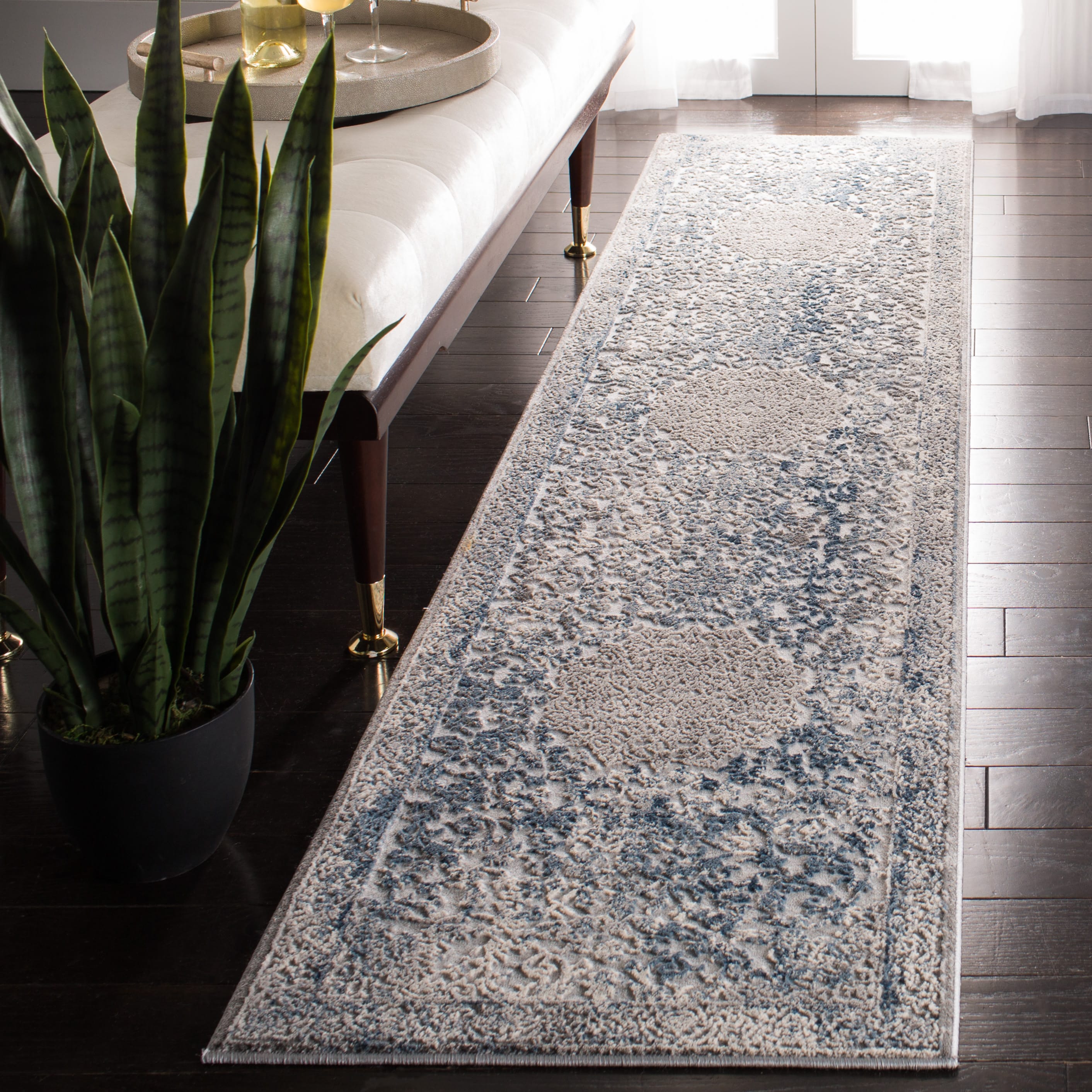 Invista 499M Grey Blue 2in x 8in Rug