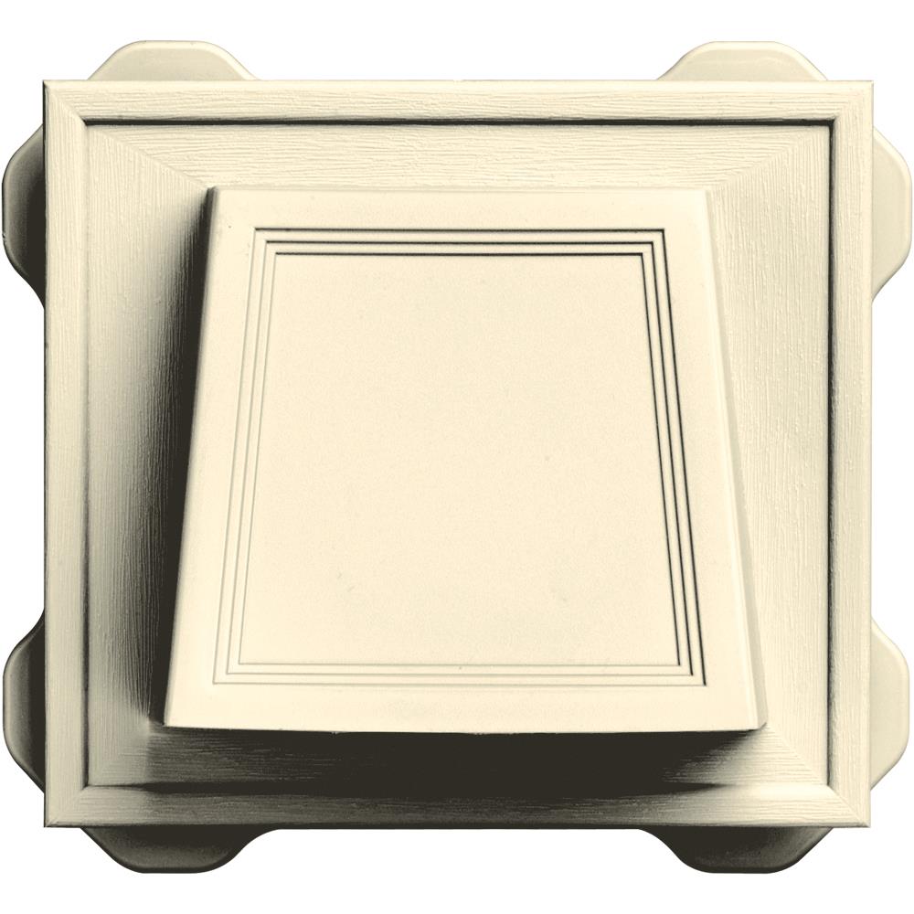 Builders Edge 140116774020 4-in Plastic Hood Dryer Vent Cap