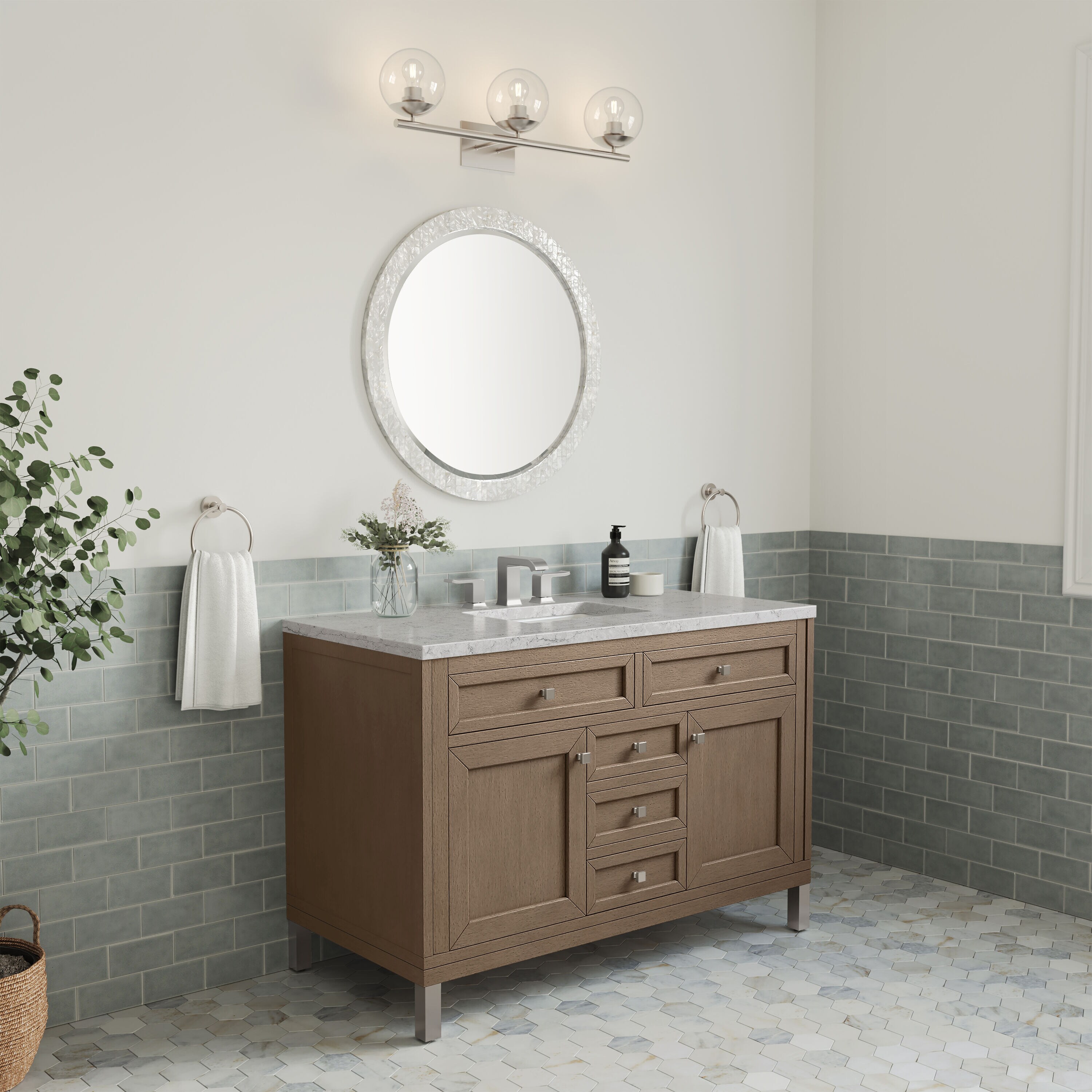 James Martin Vanities 305-V48-WWW-3EJP Bath-Vanity-Combo - View #7