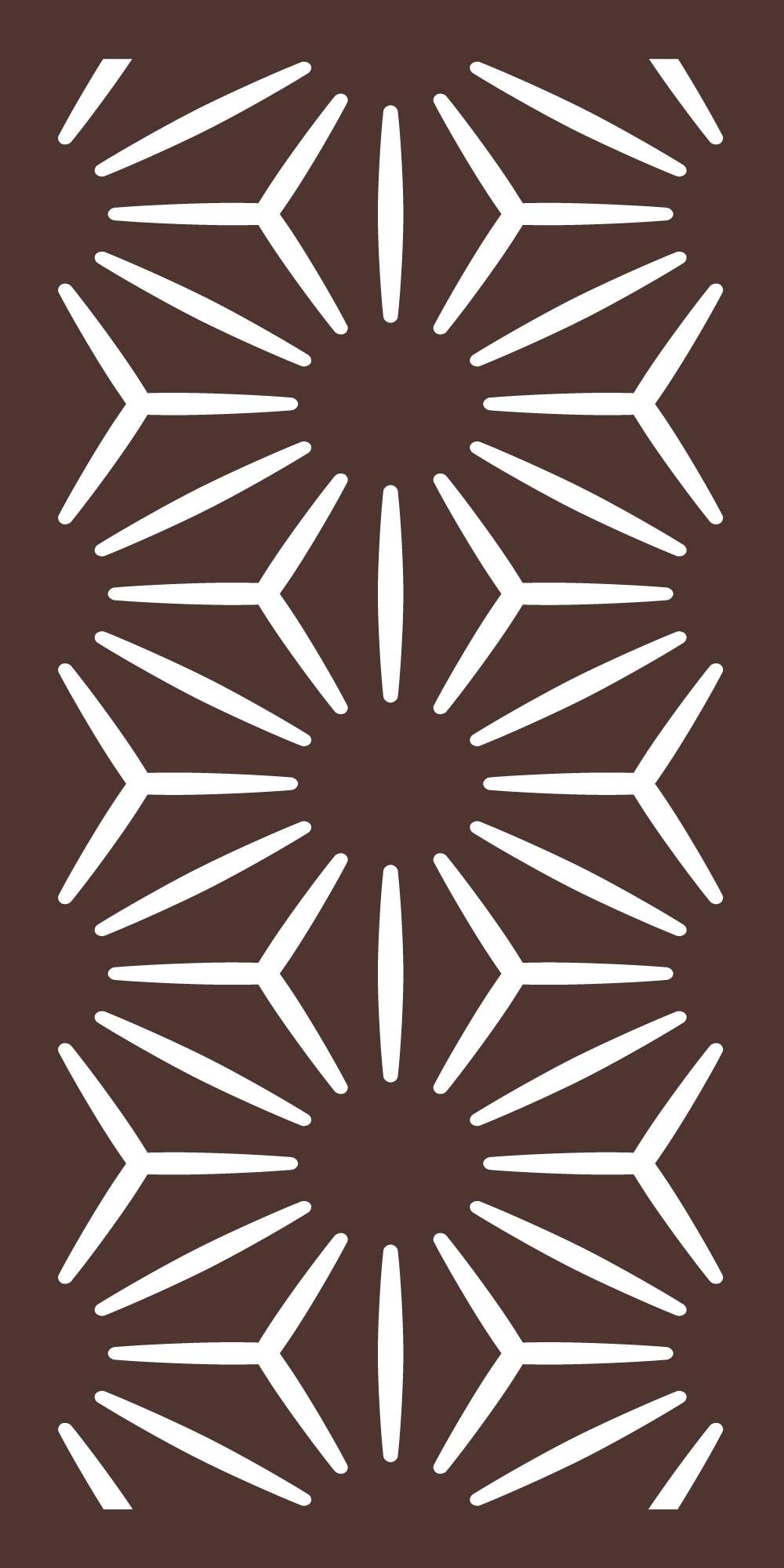 OUTDECO USADSSA1 24-in x 4-ft Brown Eucalyptus Wood Decorative Screen panel