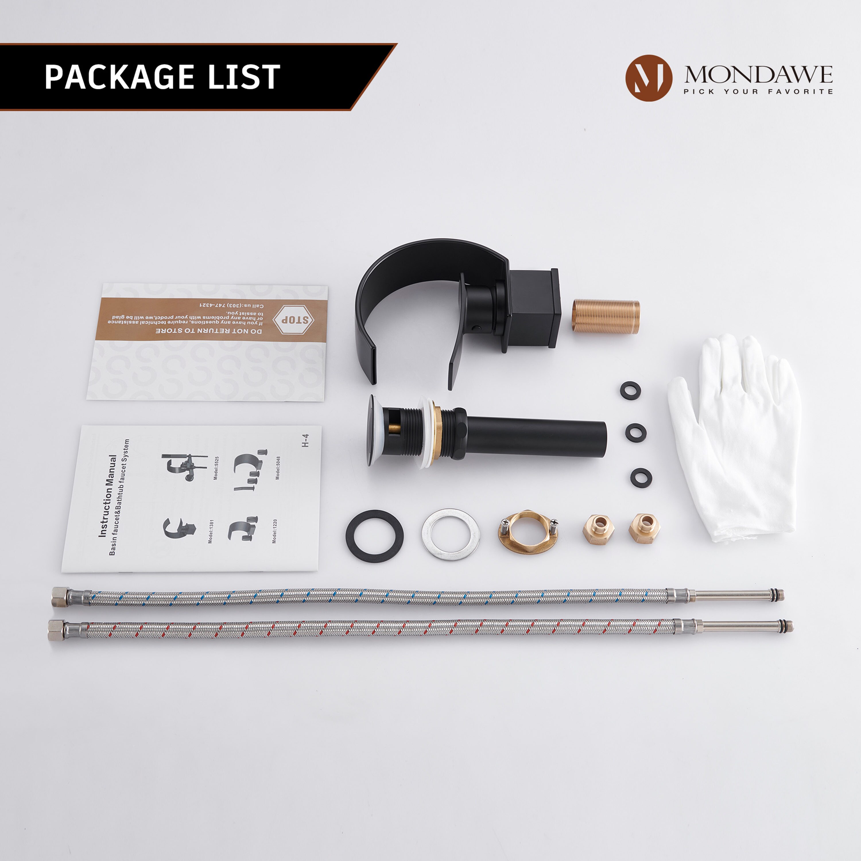 Mondawe WF-1381-B Lavatory-Faucets - View #6