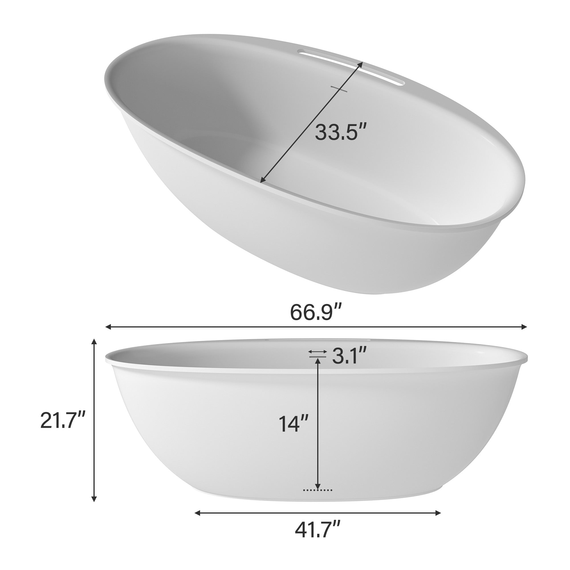 Boyel Living BL04667MW bathtubs - View #2