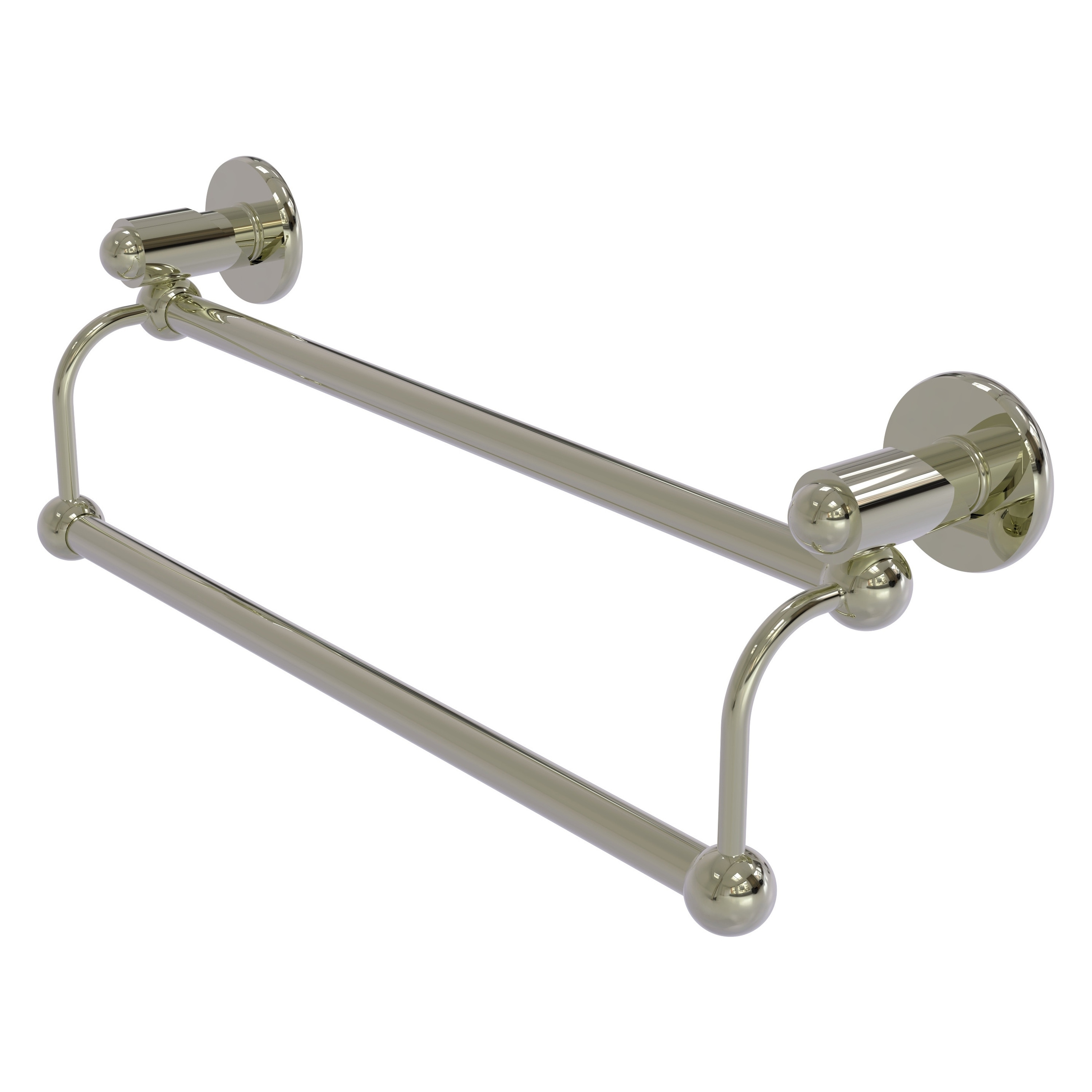 Allied Brass SH-72/24-PNI Soho 24-in double Polished Nickel Wall mount Double Towel Bar