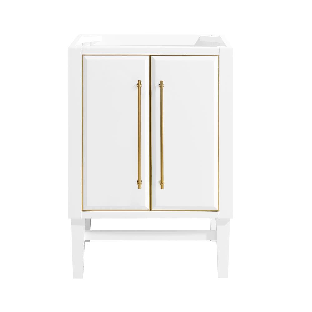 Avanity MASON-V24-WTG Mason 24-in White Bathroom Vanity Base Cabinet without Top
