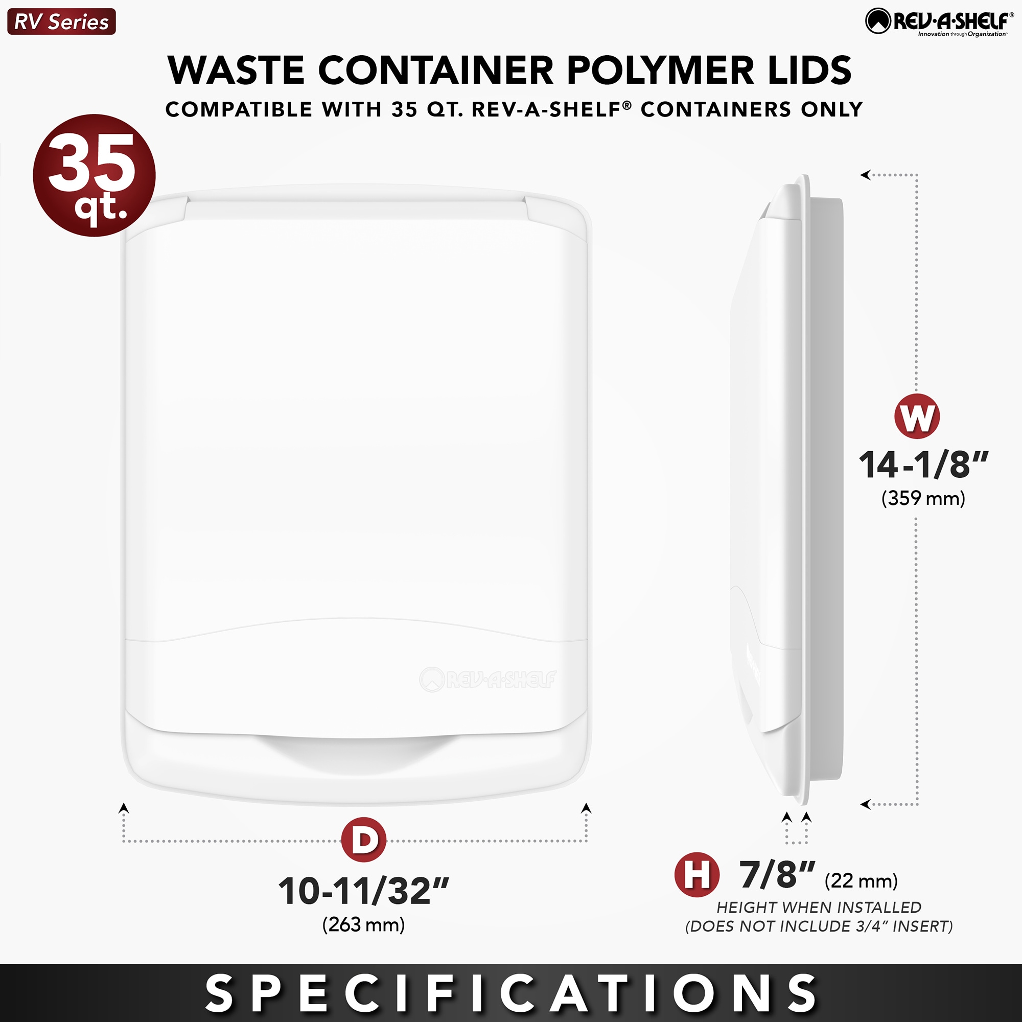 Rev-A-Shelf RV-50-LID-13-1-40 m031725 - View #2