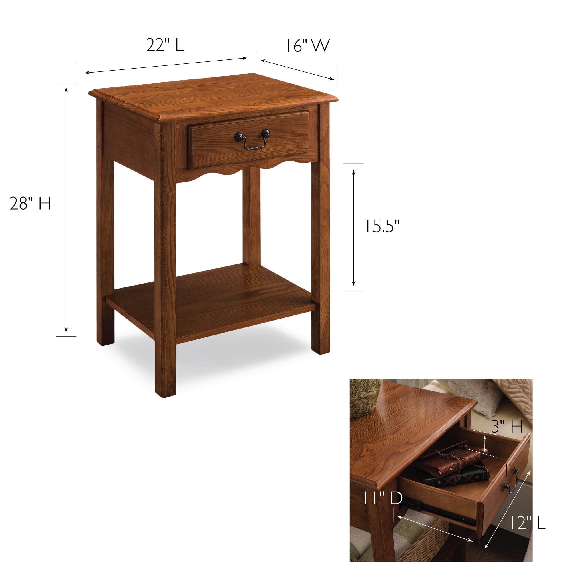 Leick Home 9067-MED nightstands - View #3