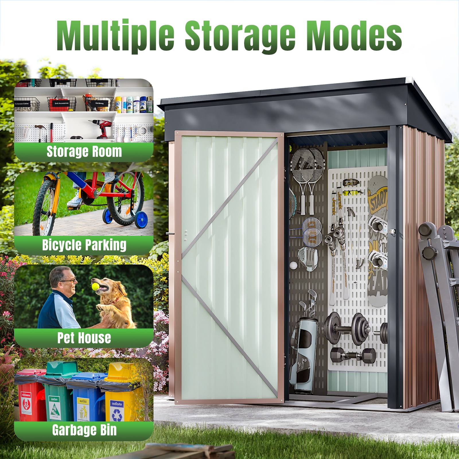 AOXUN AX-42632R Metal-Storage-Buildings-Sheds - View #3