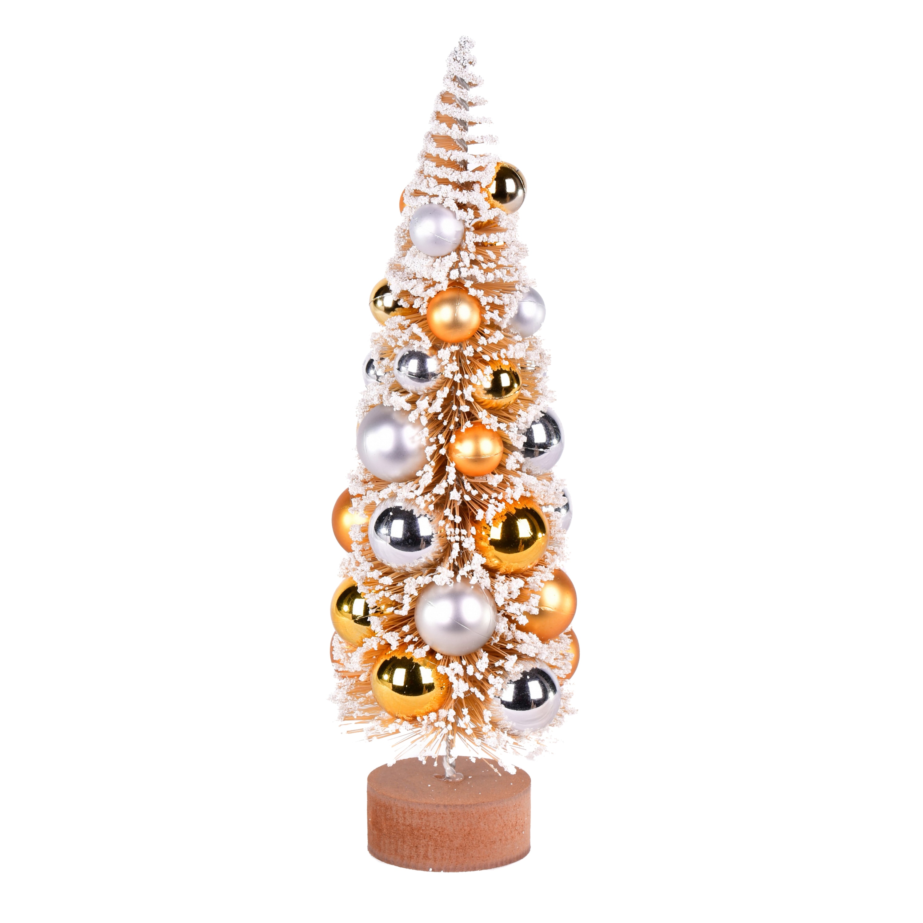 Vickerman LS204212 12-in Pre-Lit Gold Christmas Tree(s) Tabletop Decoration