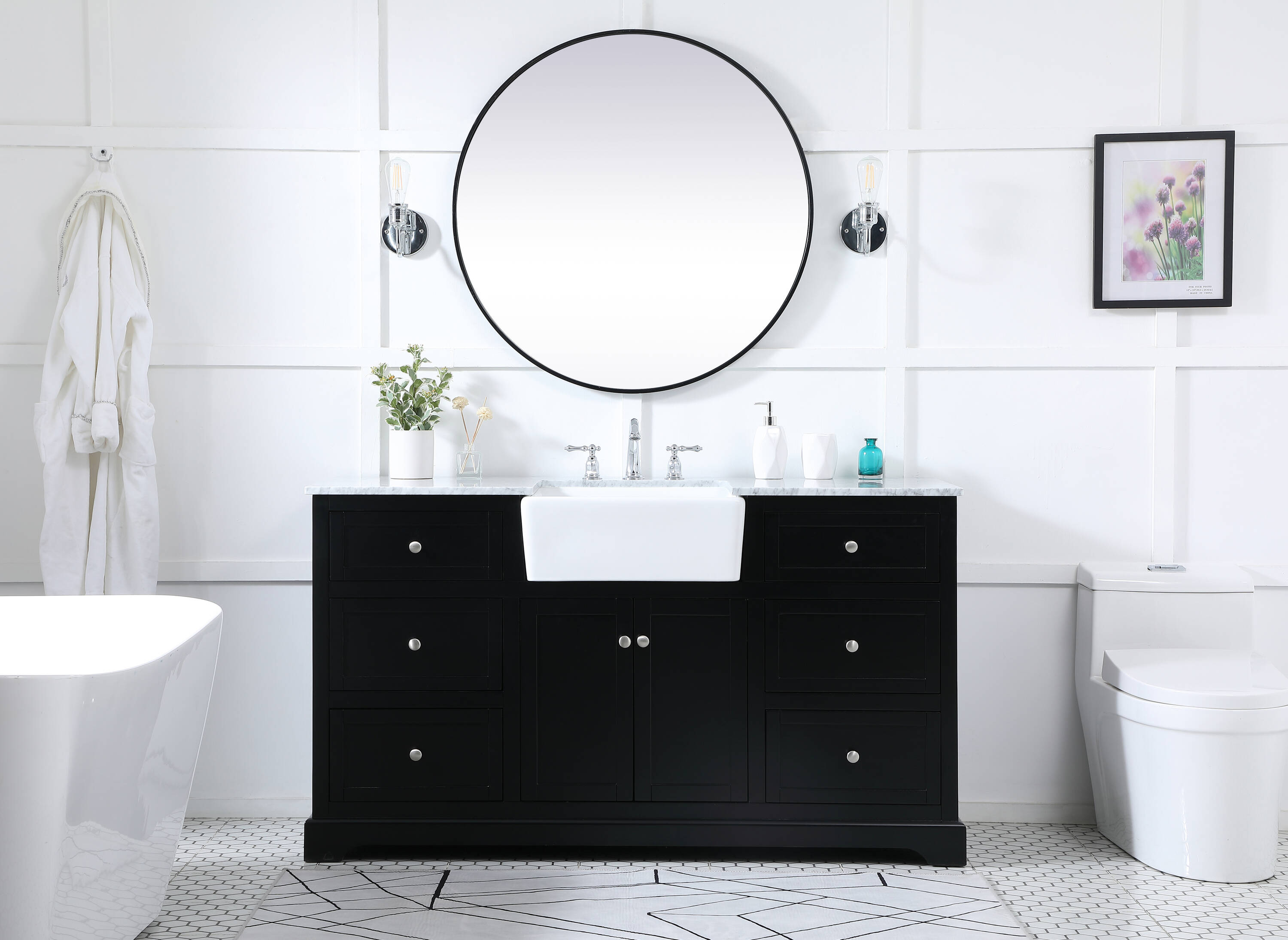 Elegant Decor HF180780BK Bath-Vanity-Combo - View #5