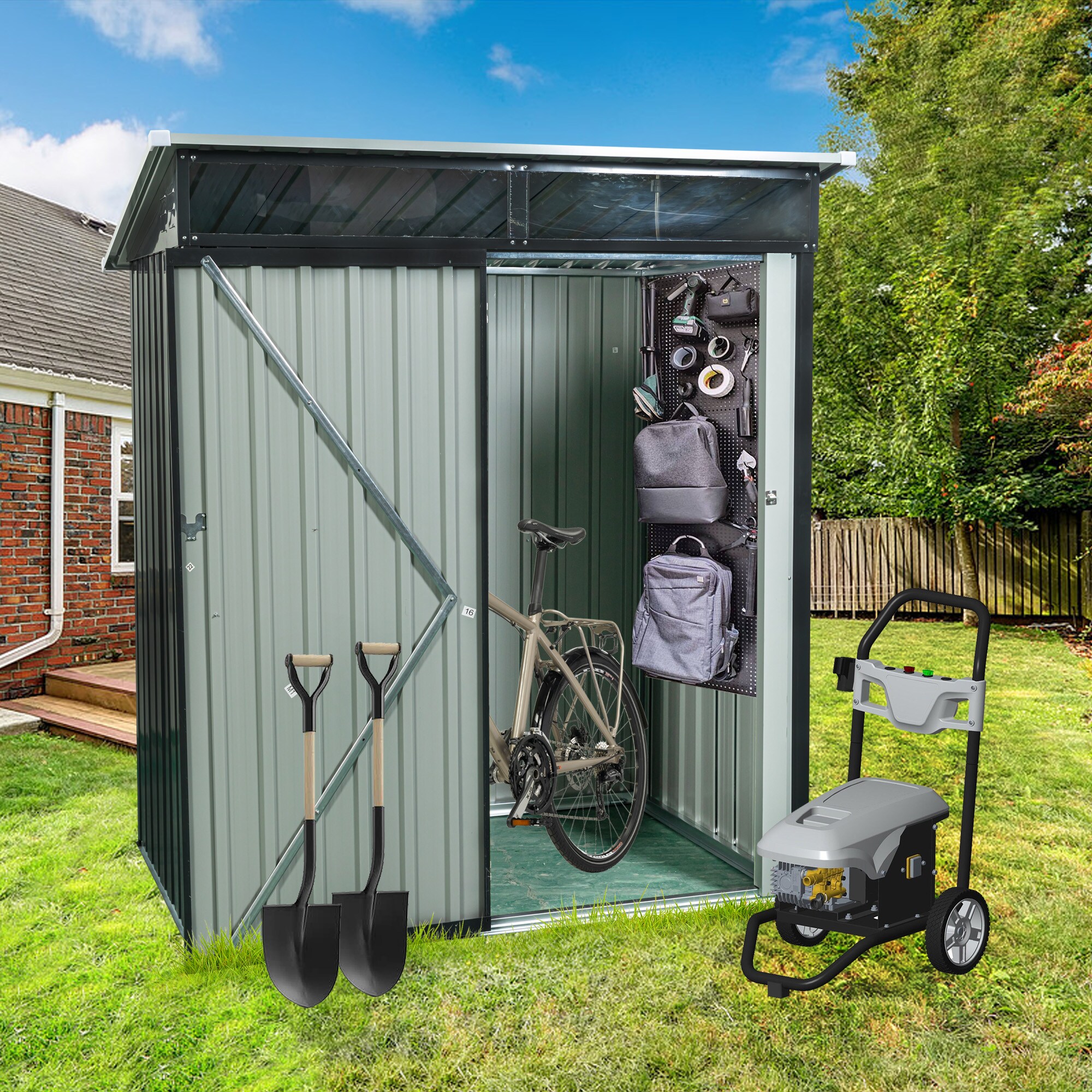 Xspracer ML-OS969 Metal-Storage-Buildings-Sheds - View #8