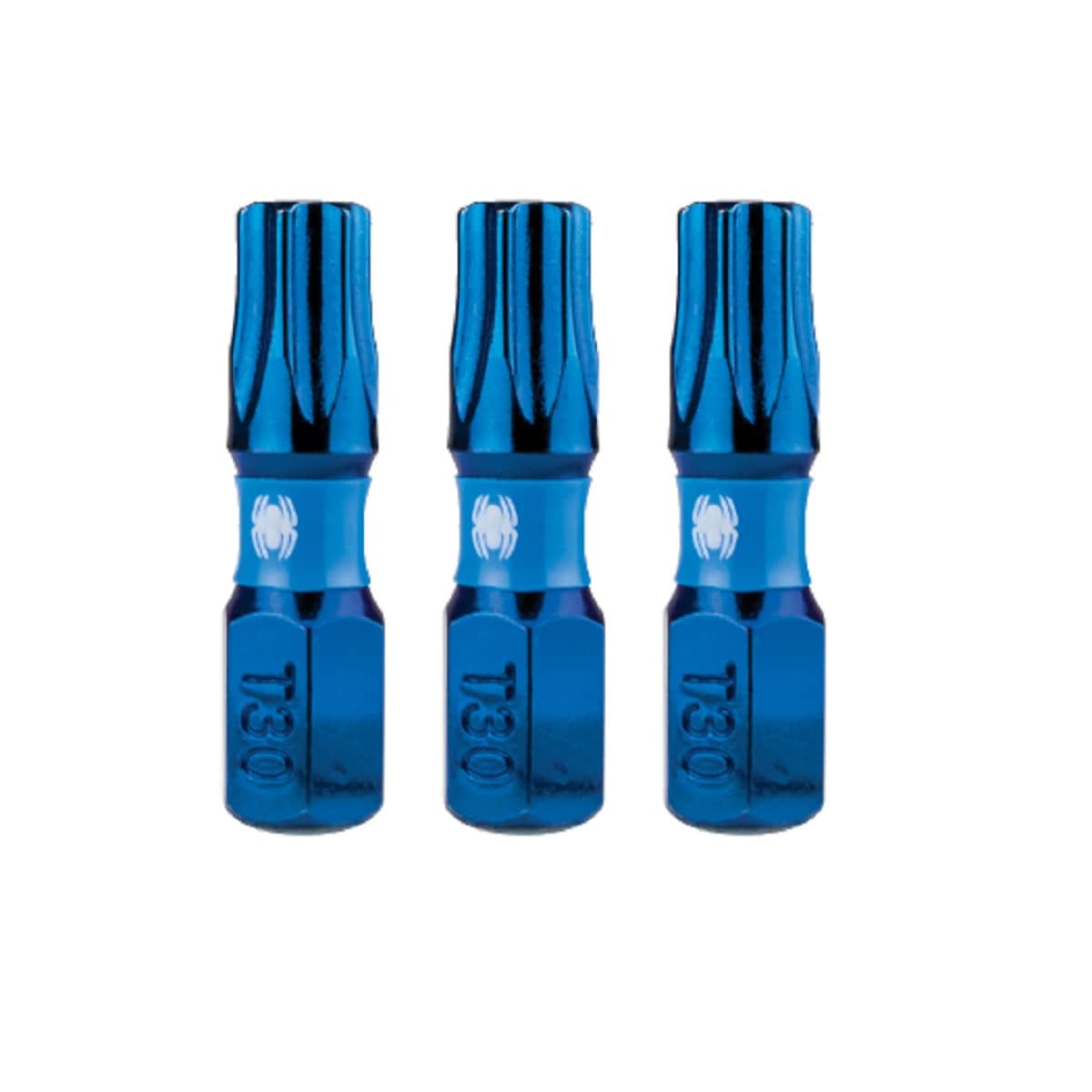 Spyder 19615 Mach-Blue 1/4-in x 1-in Torx Impact Driver Bit 3 -Piece