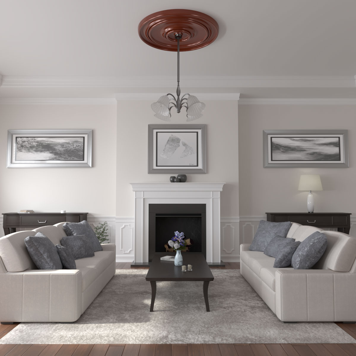 Ekena Millwork CM54TCLFIF Ceiling-Medallions - View #4