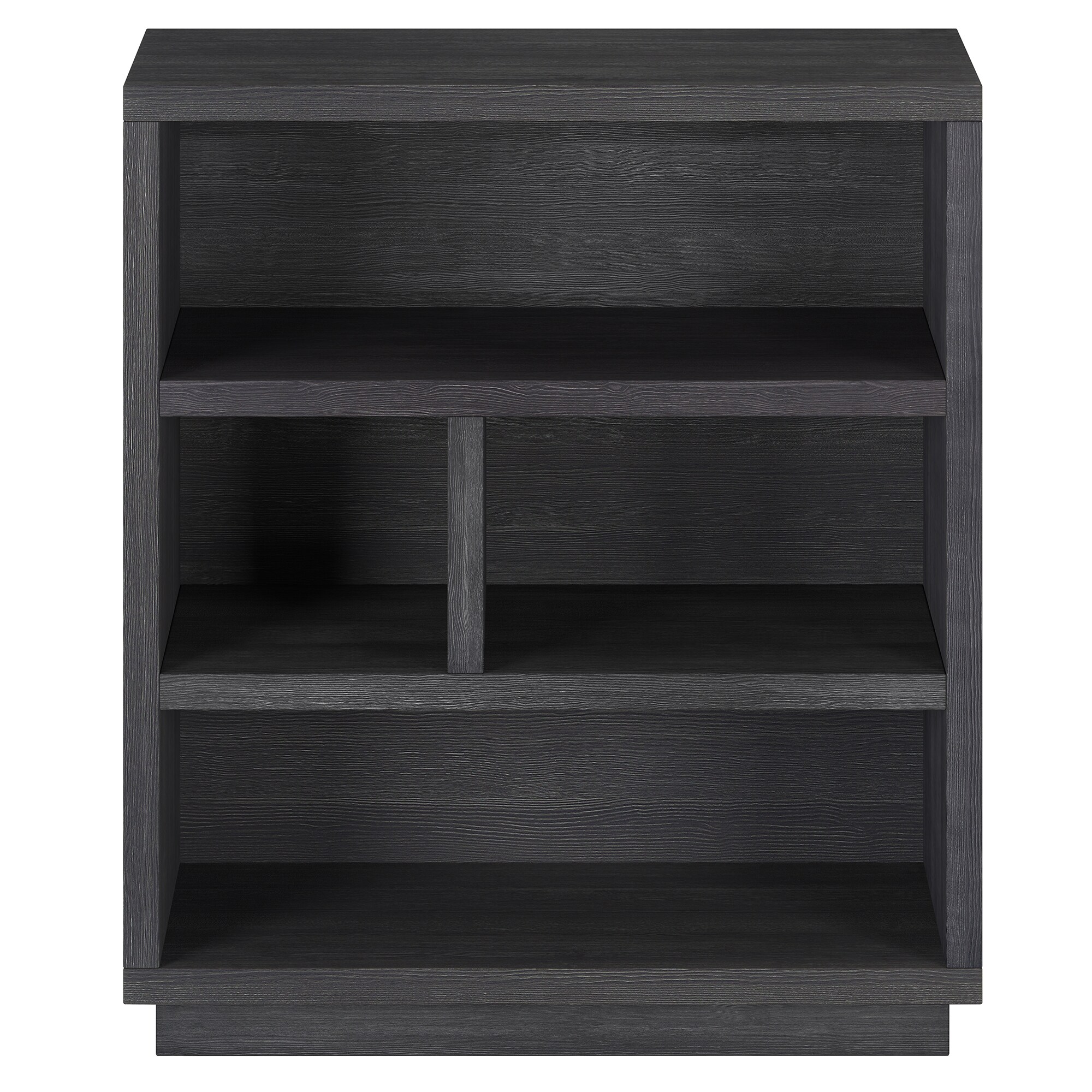 Hailey Home Bowman Charcoal Gray Metal 4 Shelf Bookcase 28 in W x