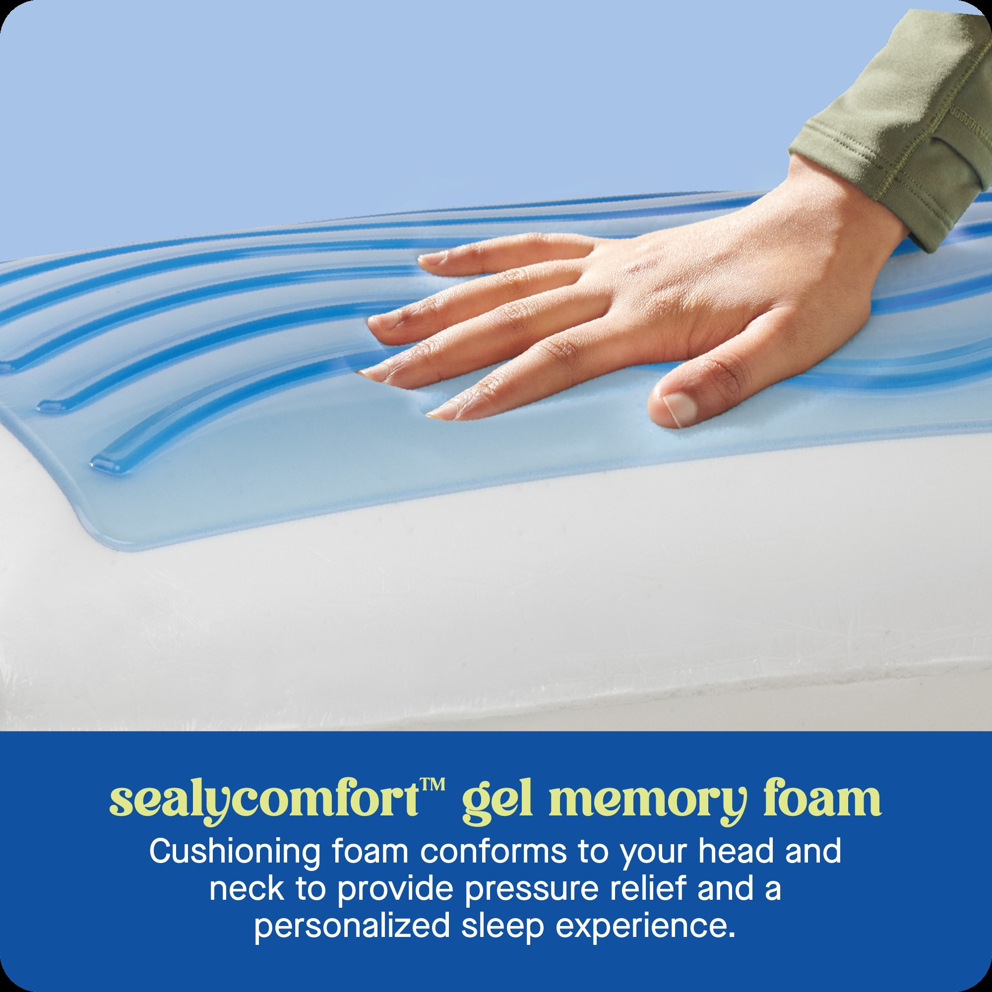 Sealy Dreamlife Standard Memory Foam Gel Pillow