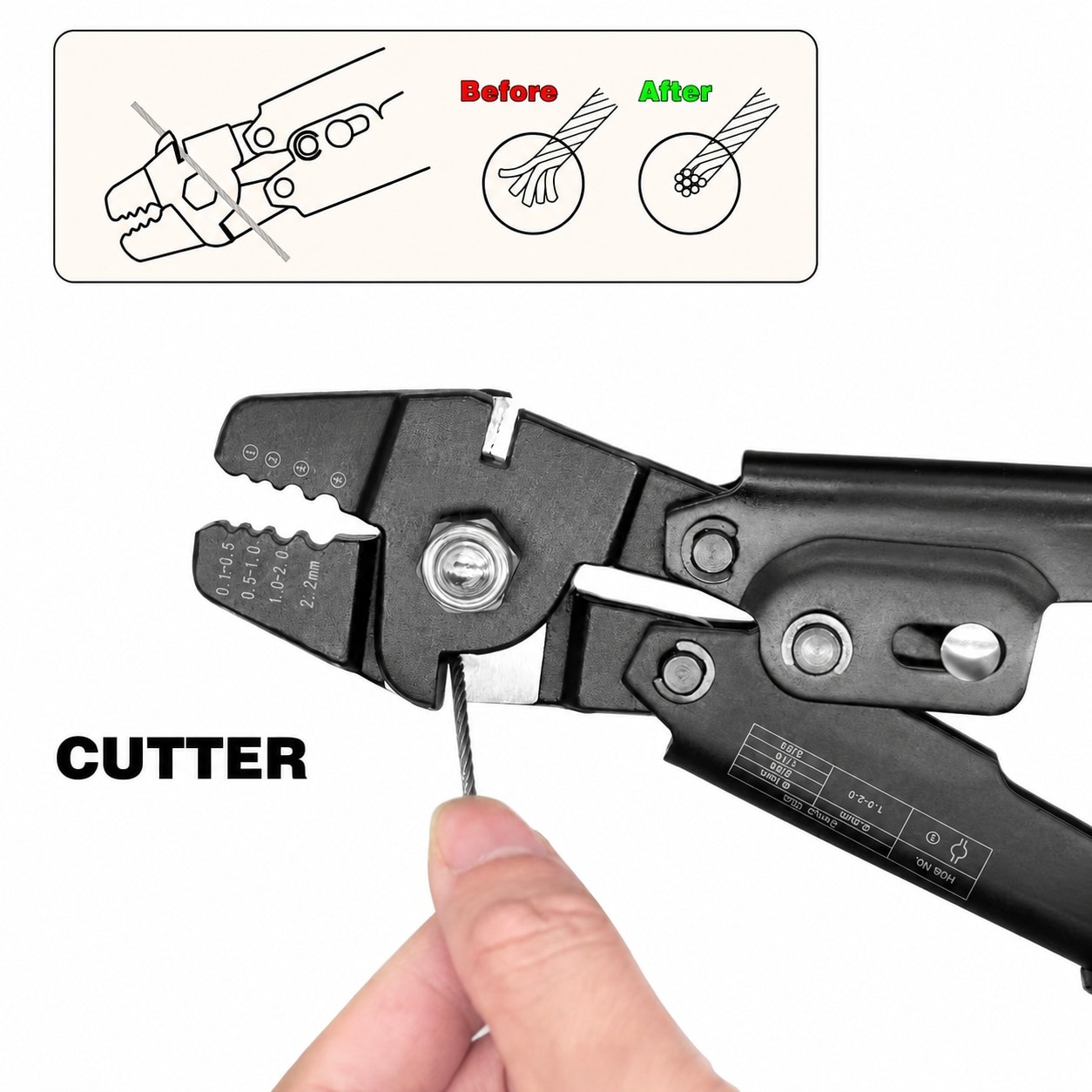 Anqtovp LAN0812N451 Wire-Strippers-Crimpers-Cutters - View #6