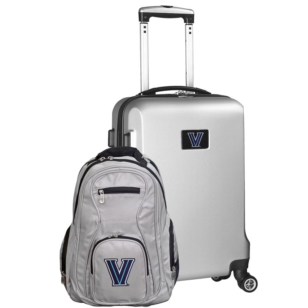 Mojo Licensing CLVLL104_SILVER NCAA Villanova Wildcats 24 x 15 x 9.5 Silver Polycarbonate Hardshell Suitcase Set (2-Bag)
