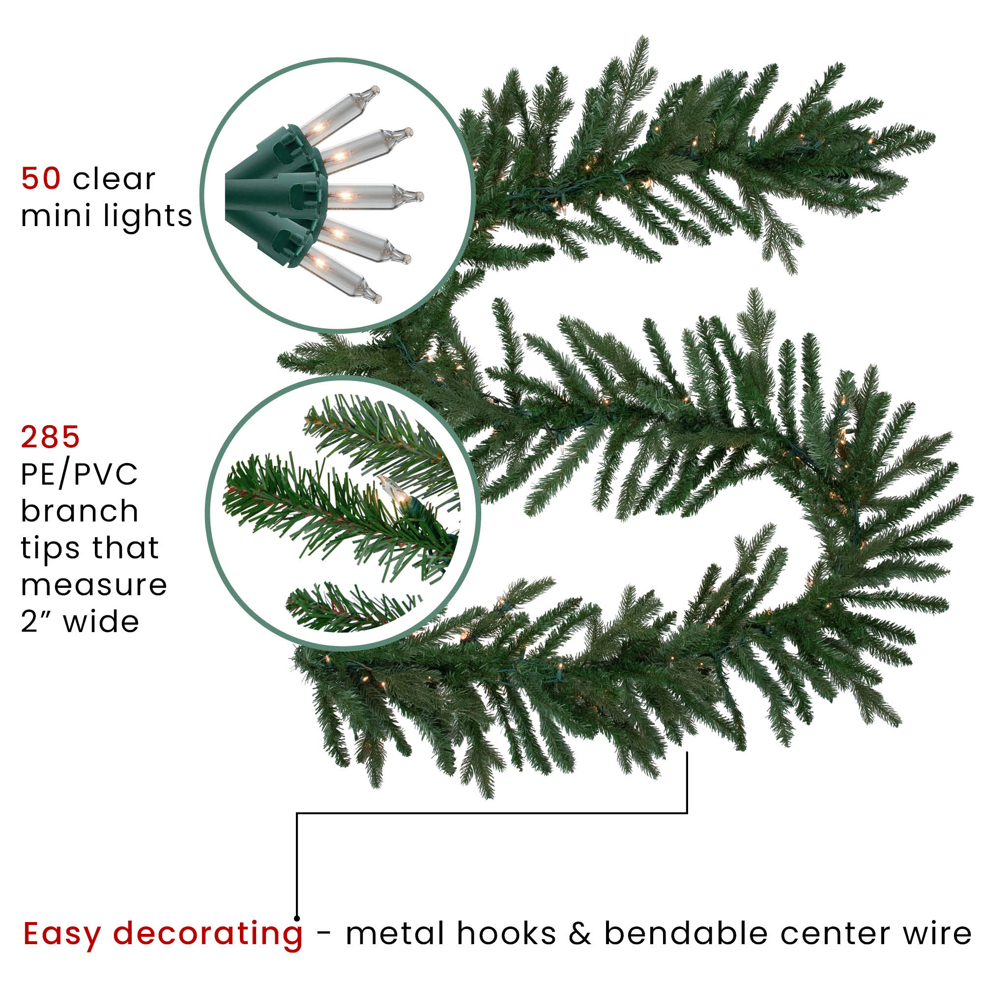 Northlight 35181656 Artificial-Christmas-Garland - View #6