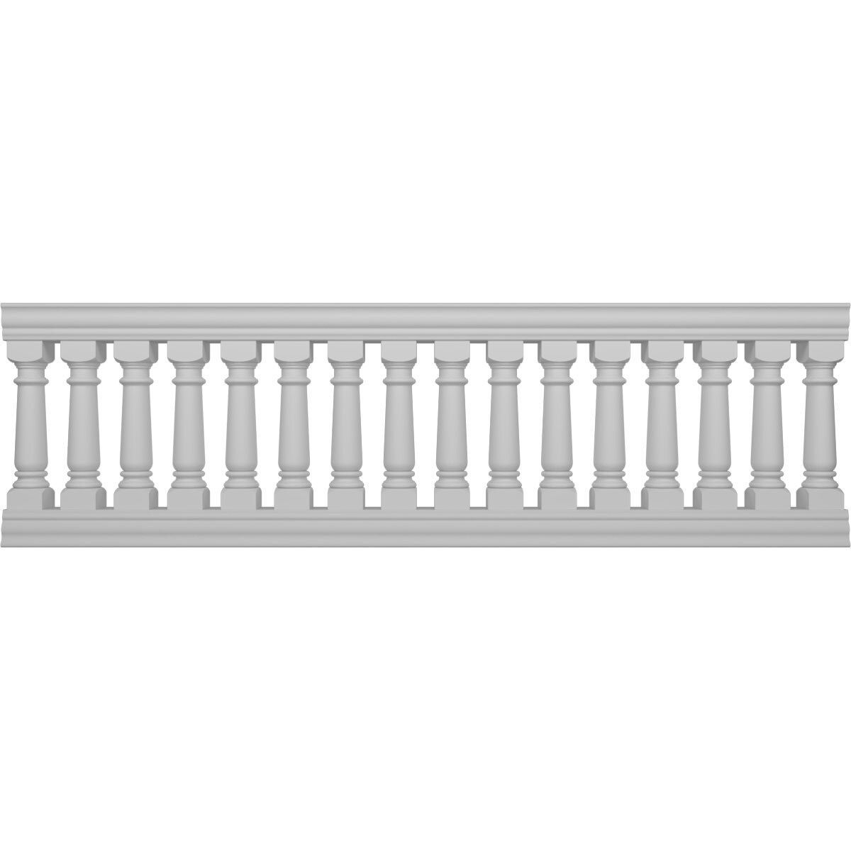 Ekena Millwork BALK38X120WEG FiberThane 10-ft x 38-in Wellington Fiberglass Deck Rail Kit