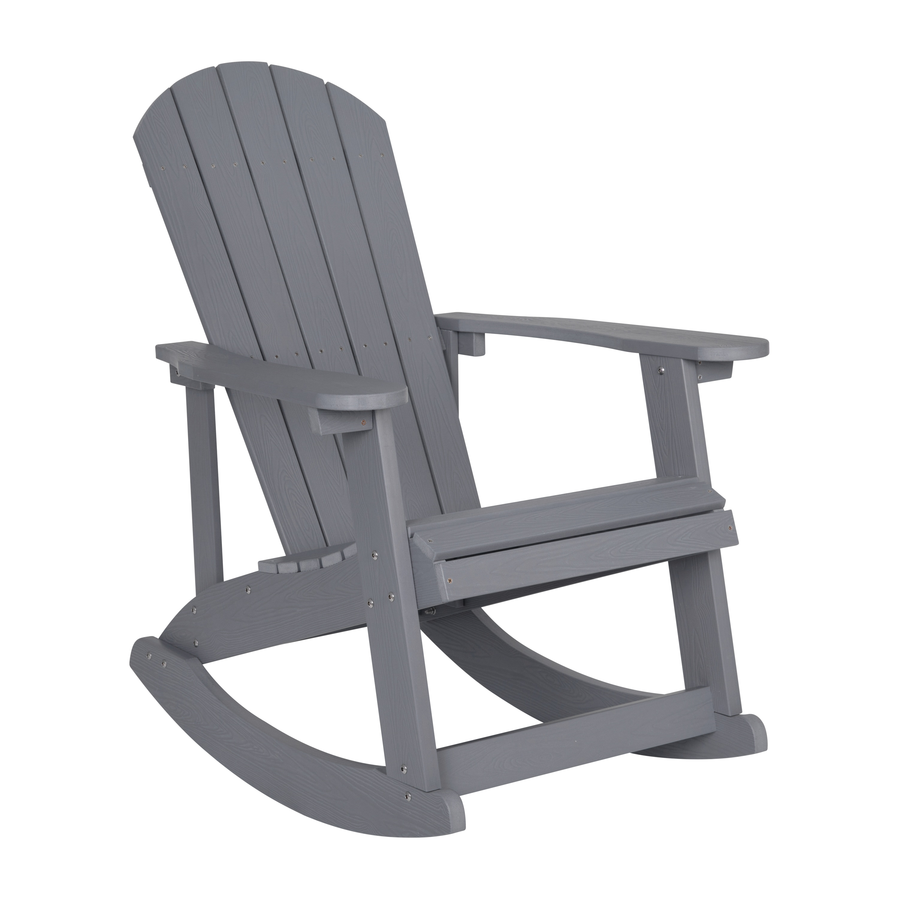 Taylor Logan Savannah Light Gray Resin Frame Rocking Chair with Solid Seat in the Patio Chairs department at Lowes