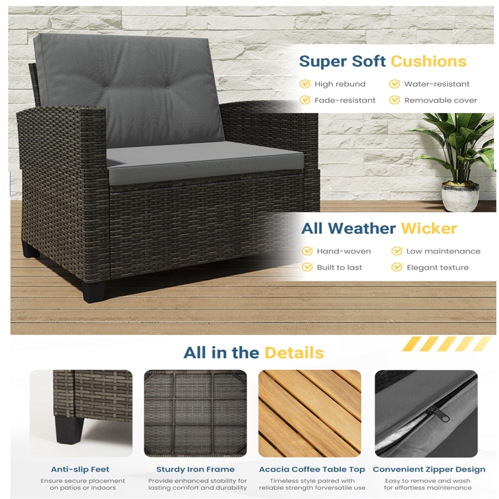 Dimakai DK-US-98AAE Patio-Conversation-Sets - View #7