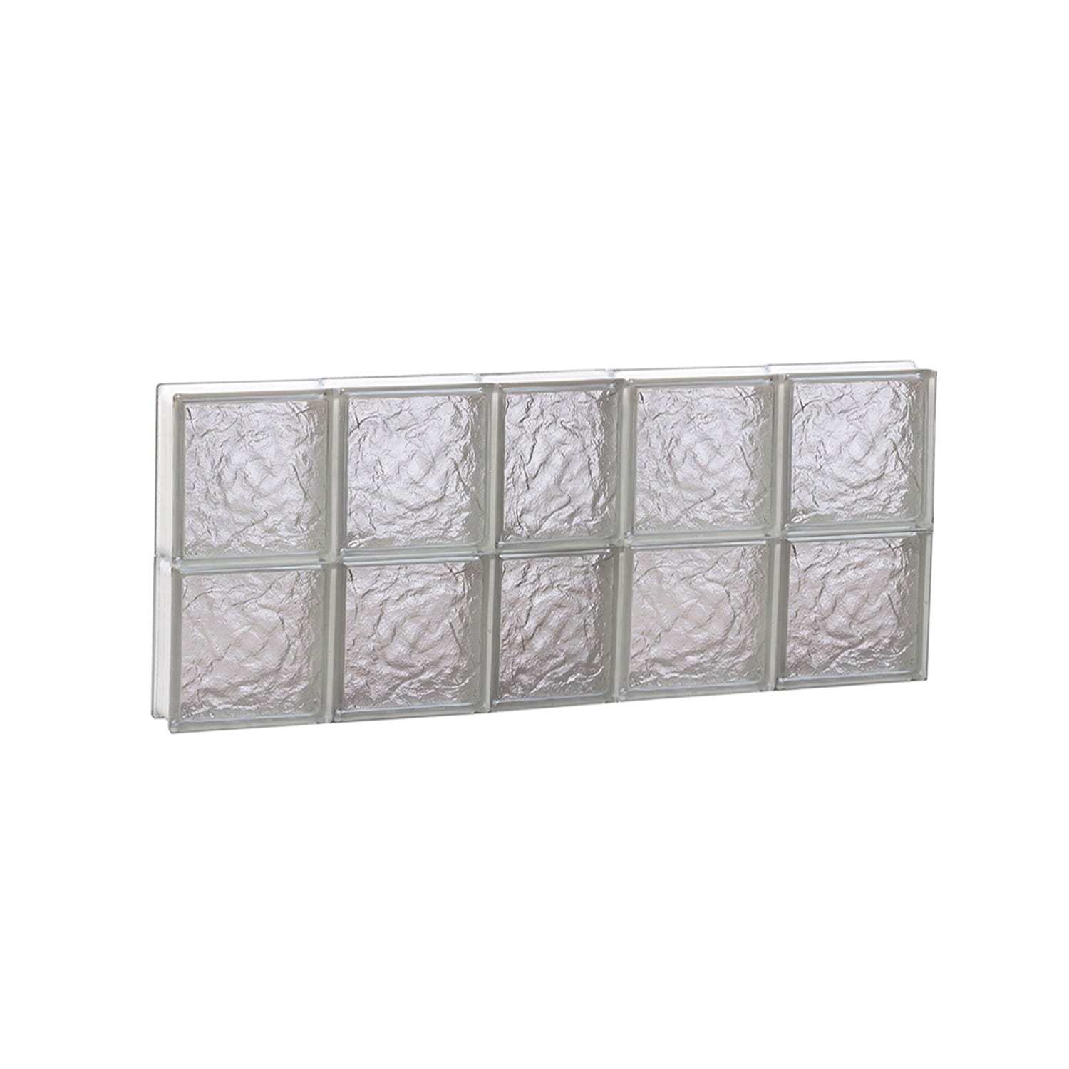 REDI2SET S3816IS Ice Glass 36-3/4-in x 15-1/2-in Frameless Replacement Glass Block Window