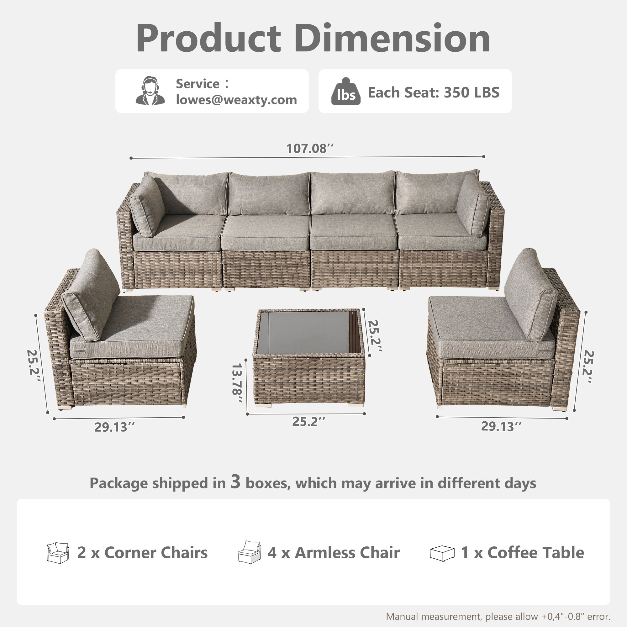 weaxty HMBZH200 Patio-Sofas-Daybeds - View #9