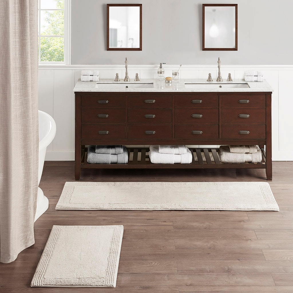 ToolCat NGG39-19-MT 21-Inches x 34-Inches Natural Cotton Bath rug