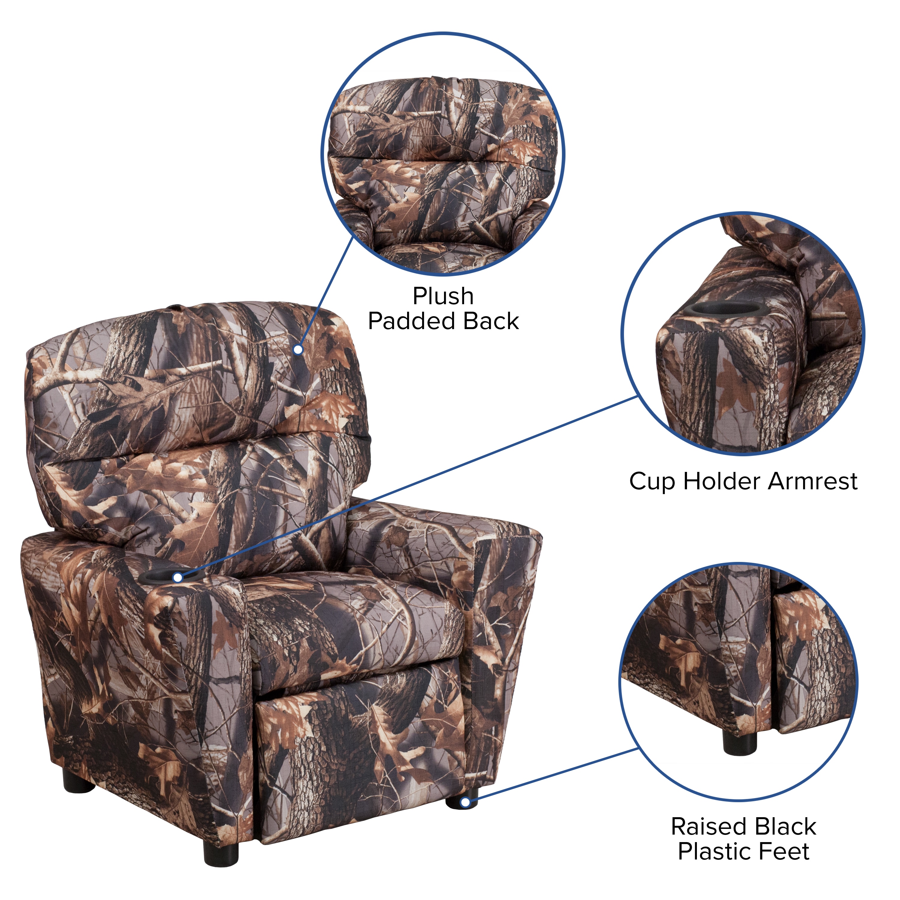 childrens camo recliners