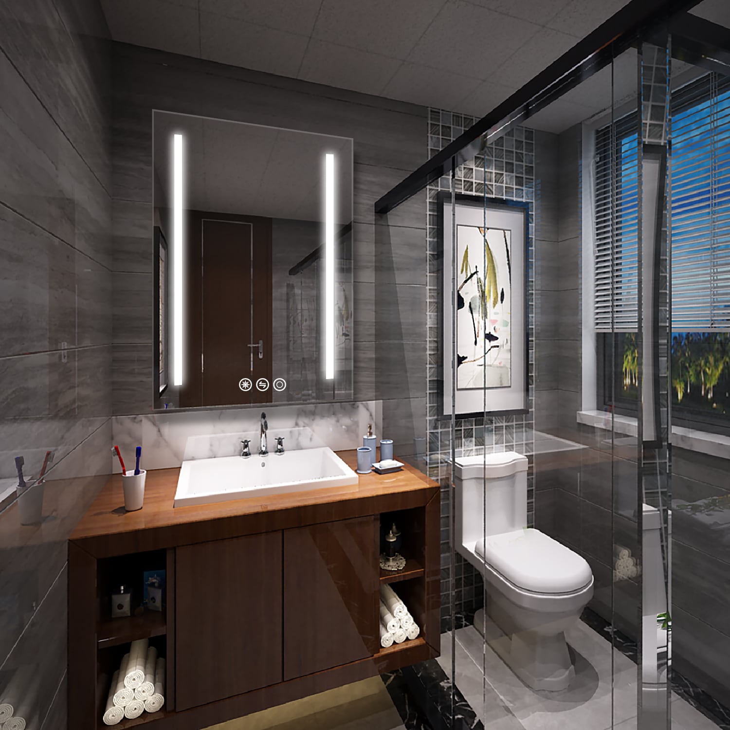 CASAINC MD02-2436SF1 Framed-Bath-Mirrors - View #5