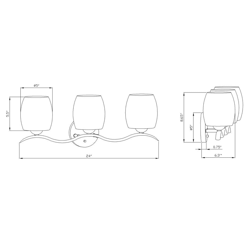 Forte Lighting 5135-03-55 b089995 - View #3