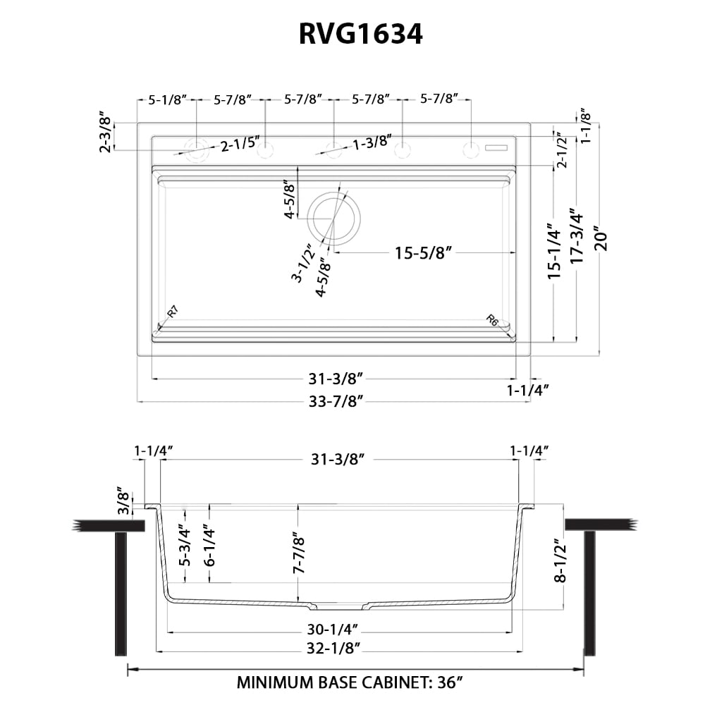 Ruvati RVG1634WH Kitchen-Sinks - View #8