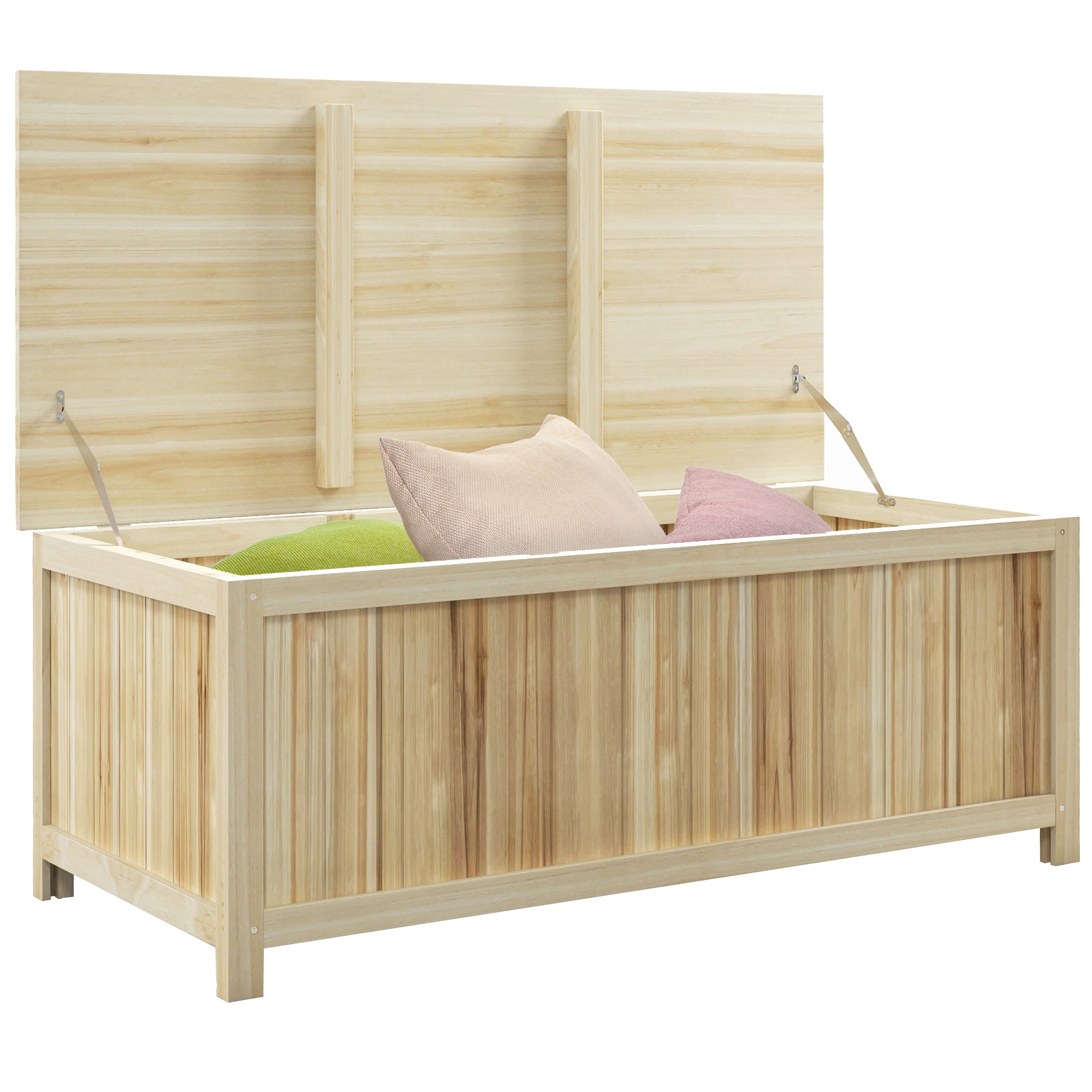 LIVIZA GAGP174131 45.5-Gallon Natural Wood Deck Box