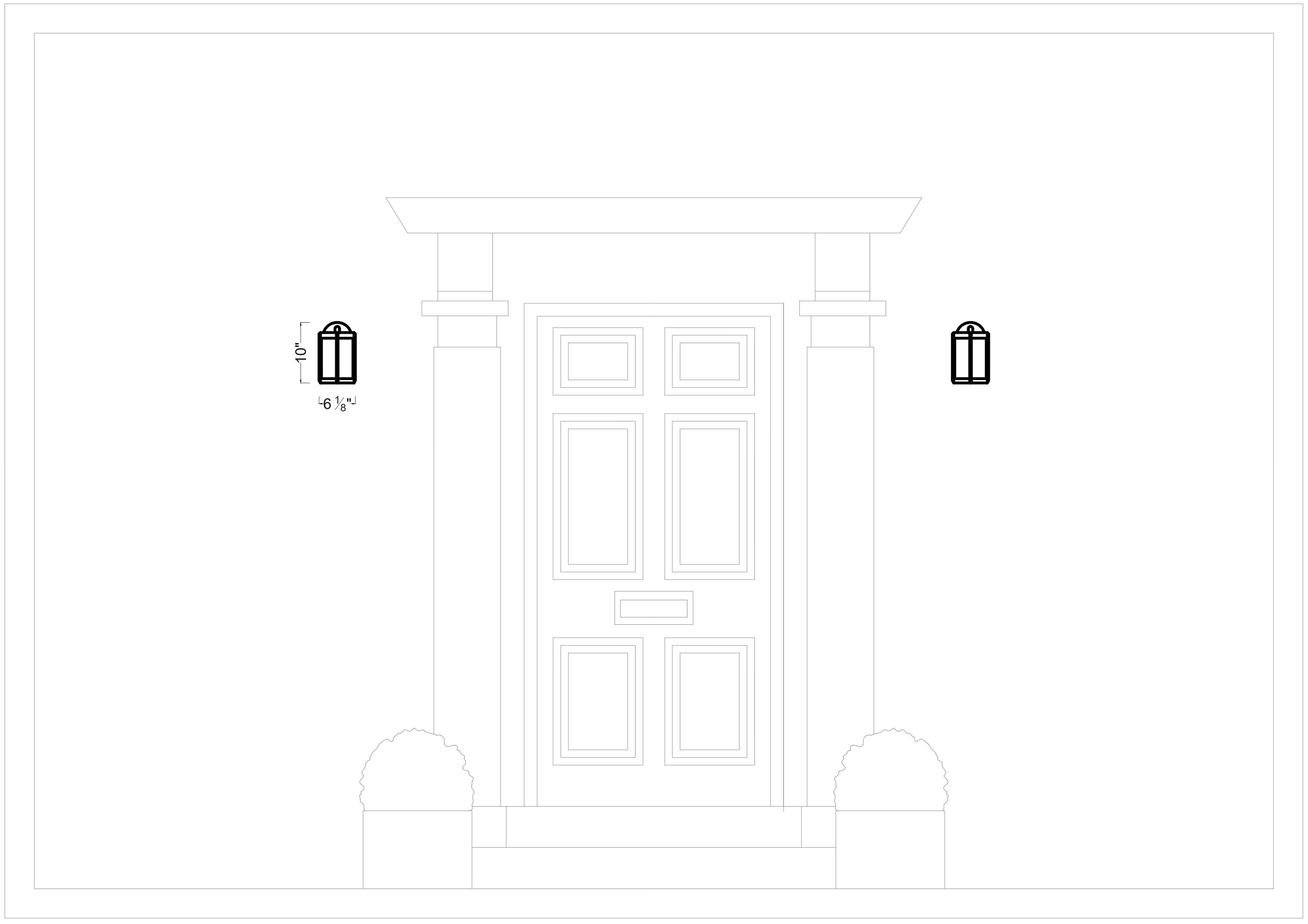 Generation Lighting GLO1091C-ANBZ Outdoor-Wall-Lighting - View #4