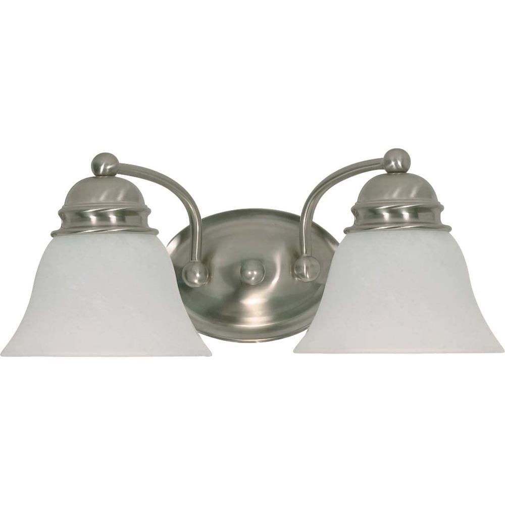  LW3205 Empire 14.875-in 2-Light Brushed Nickel Transitional Vanity Light