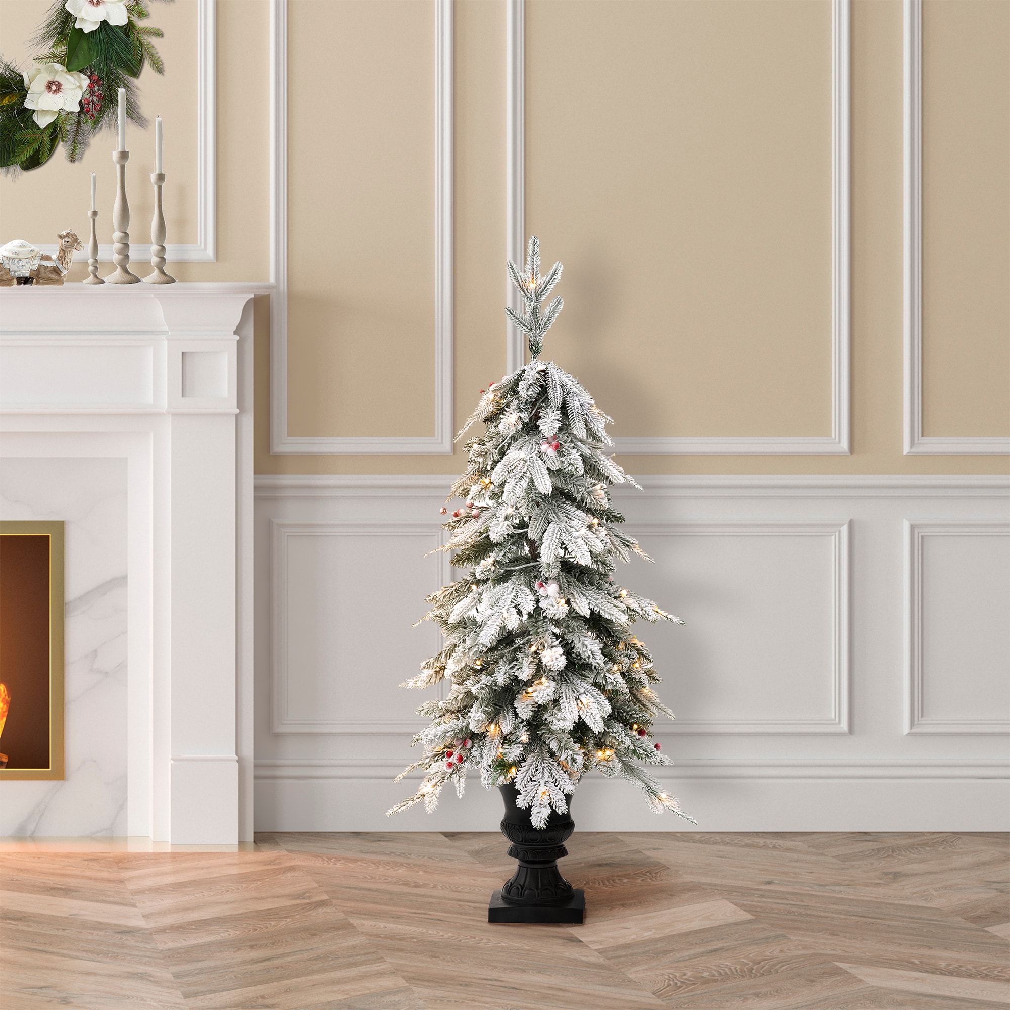Glitzhome 2030800016 Artificial-Christmas-Trees - View #5