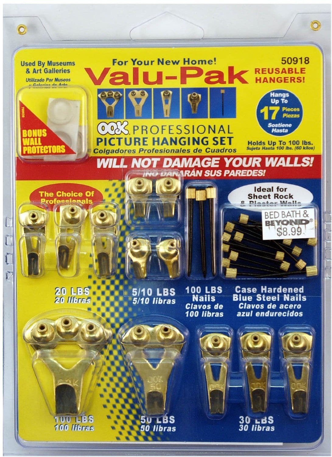 OOK  50918 Professional Picture Hanging Value Pieces Kit (2 Pack)