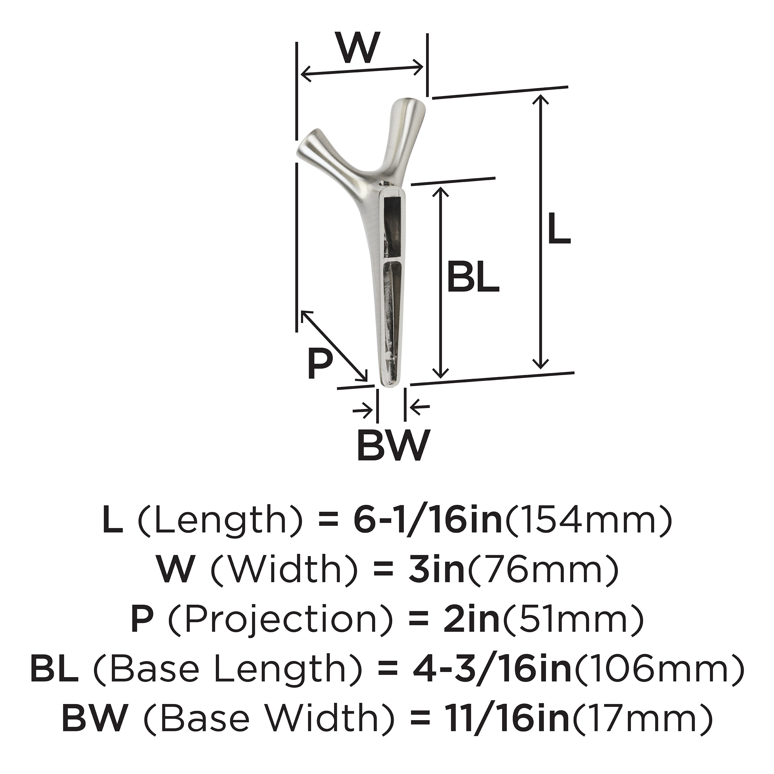 Amerock HBX37017G10 Decorative-Wall-Hooks - View #4