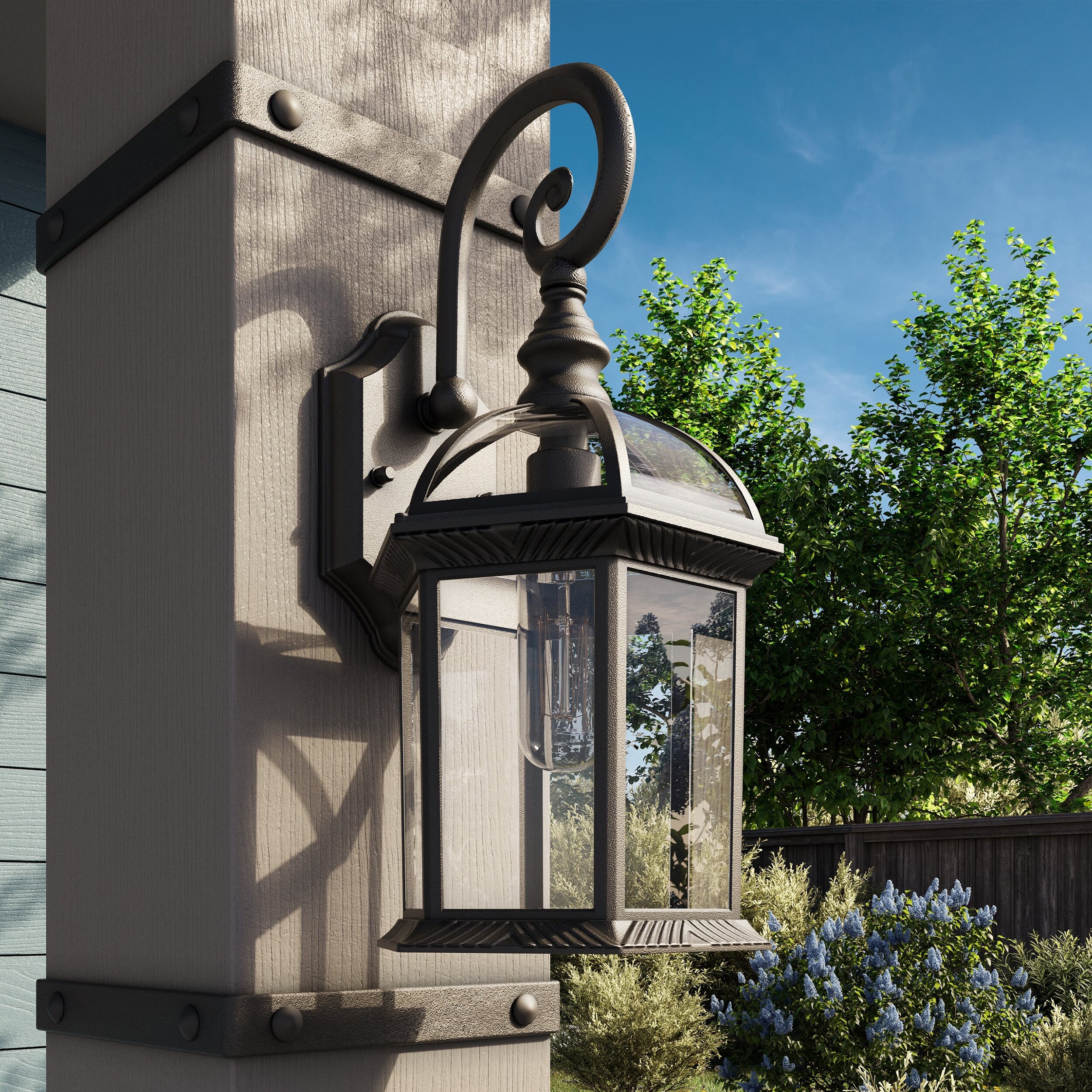 Lucid Lighting 4181 BK Outdoor-Wall-Lighting - View #4