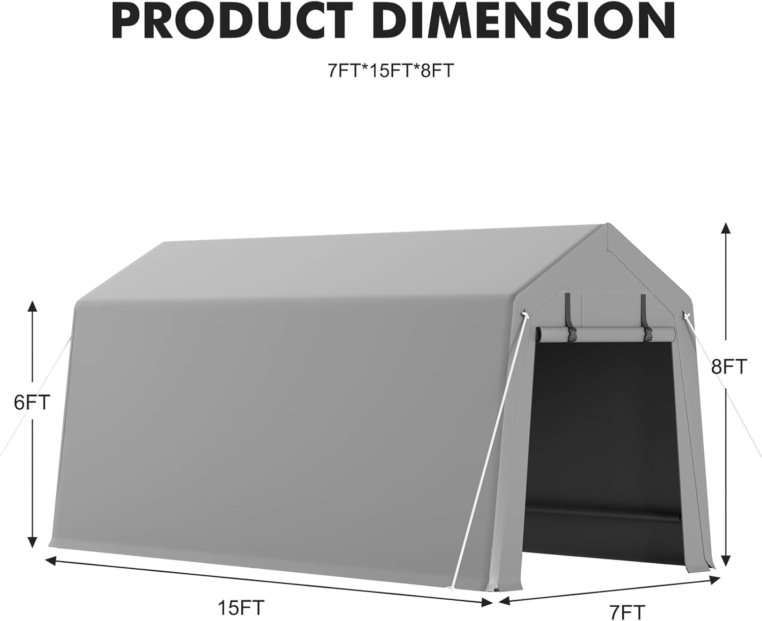 IdealHouse JOEY-J642M5EQWKLP Carport-Covers - View #3